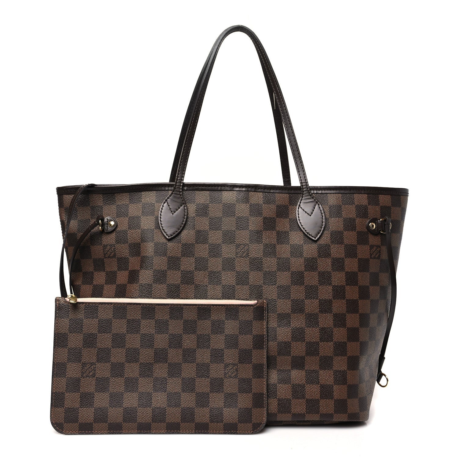 Damier Ebene Neo Neverfull MM Rose Ballerine