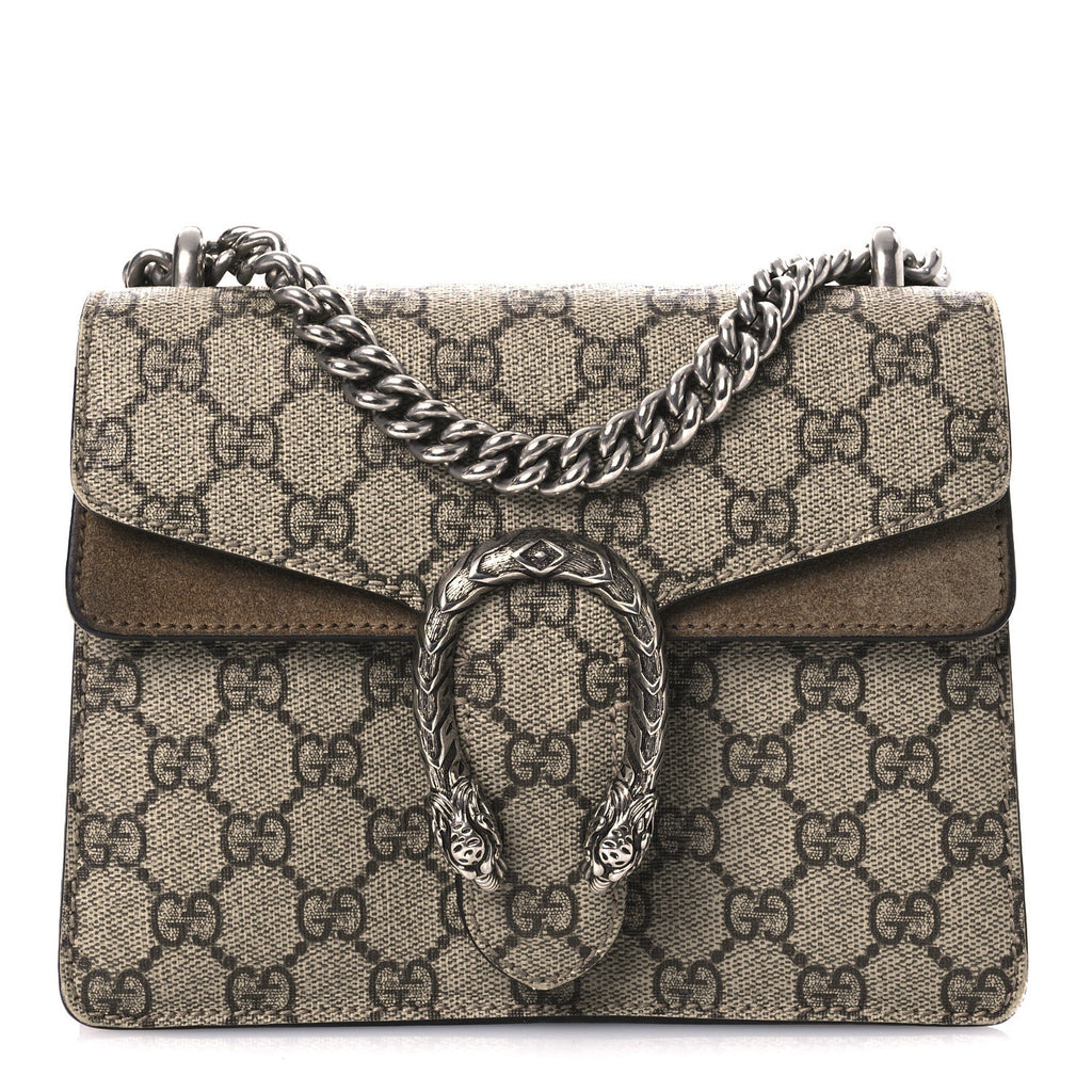 GG Supreme Monogram Mini Dionysus Shoulder Bag Taupe