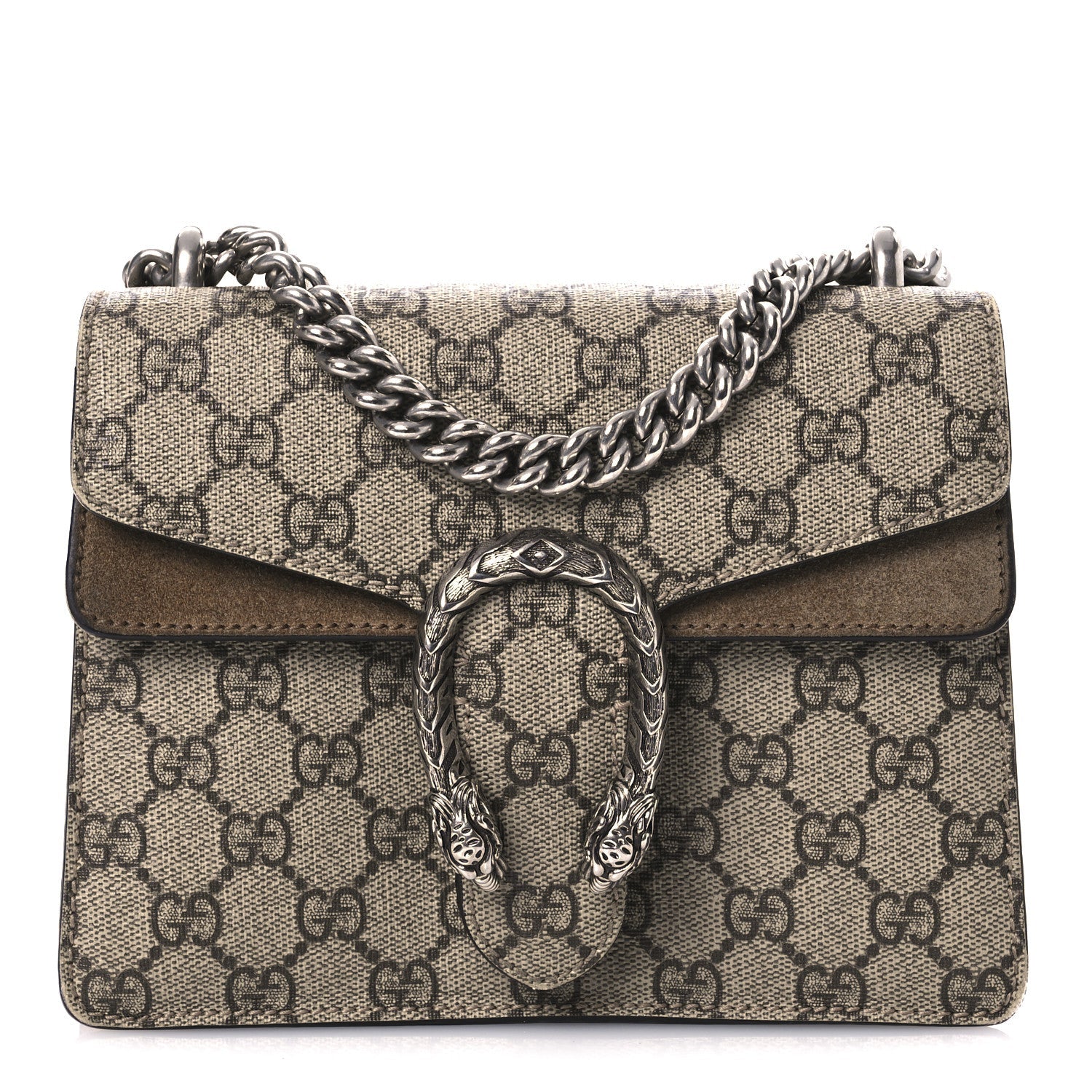 GG Supreme Monogram Mini Dionysus Shoulder Bag Taupe
