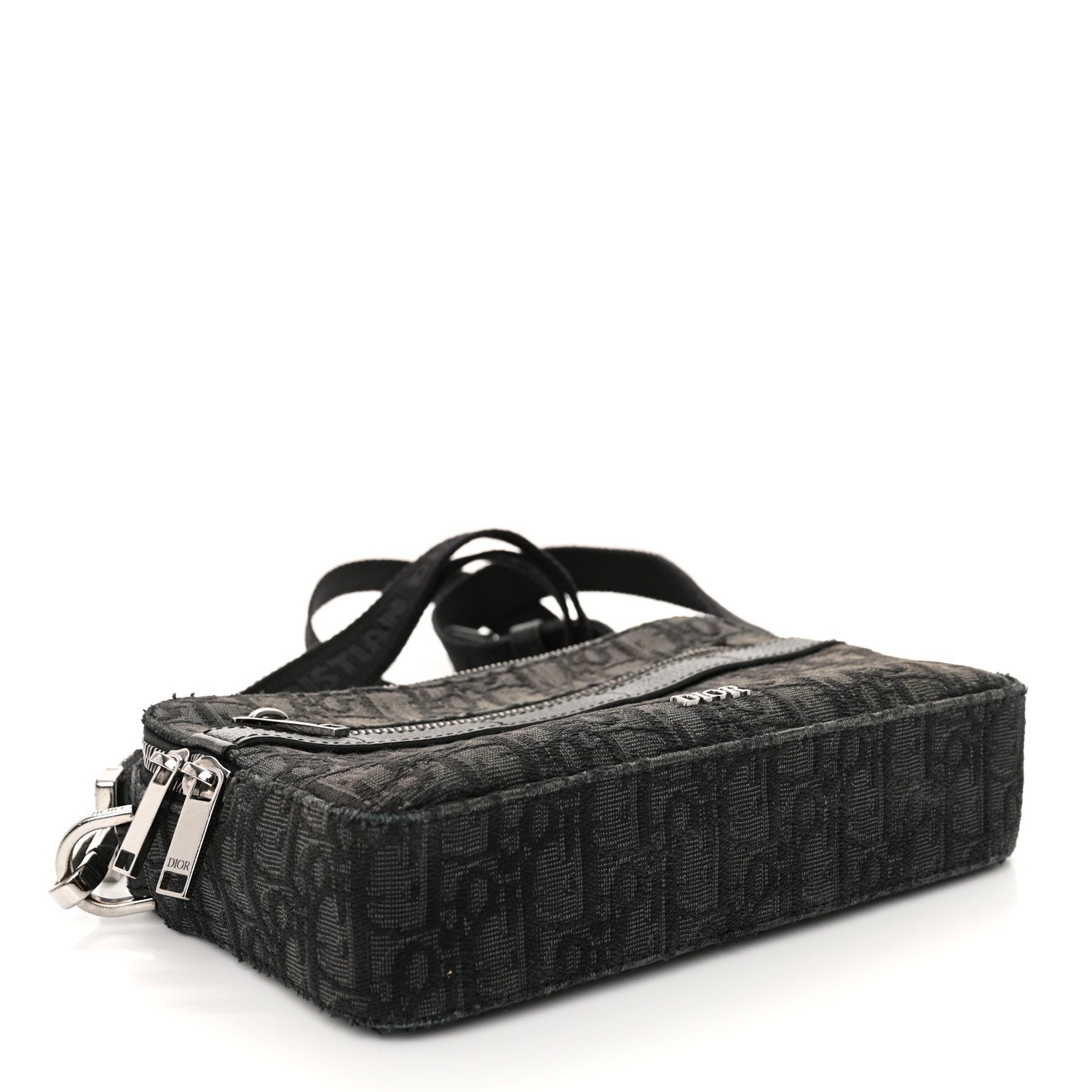 HOMME Oblique Safari Messenger Black