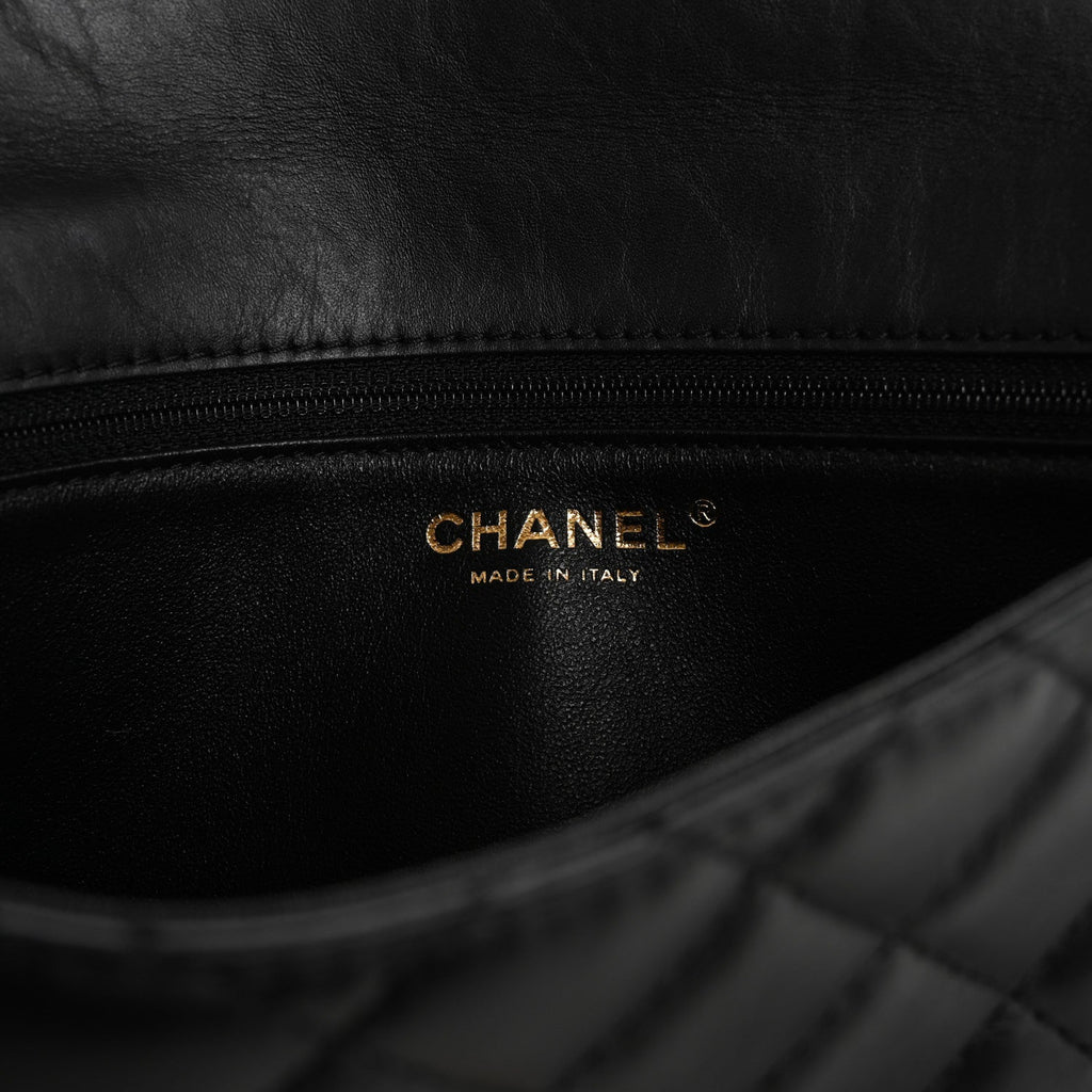 Aged Calfskin Quilted Reissue 2.55 Clutch Black