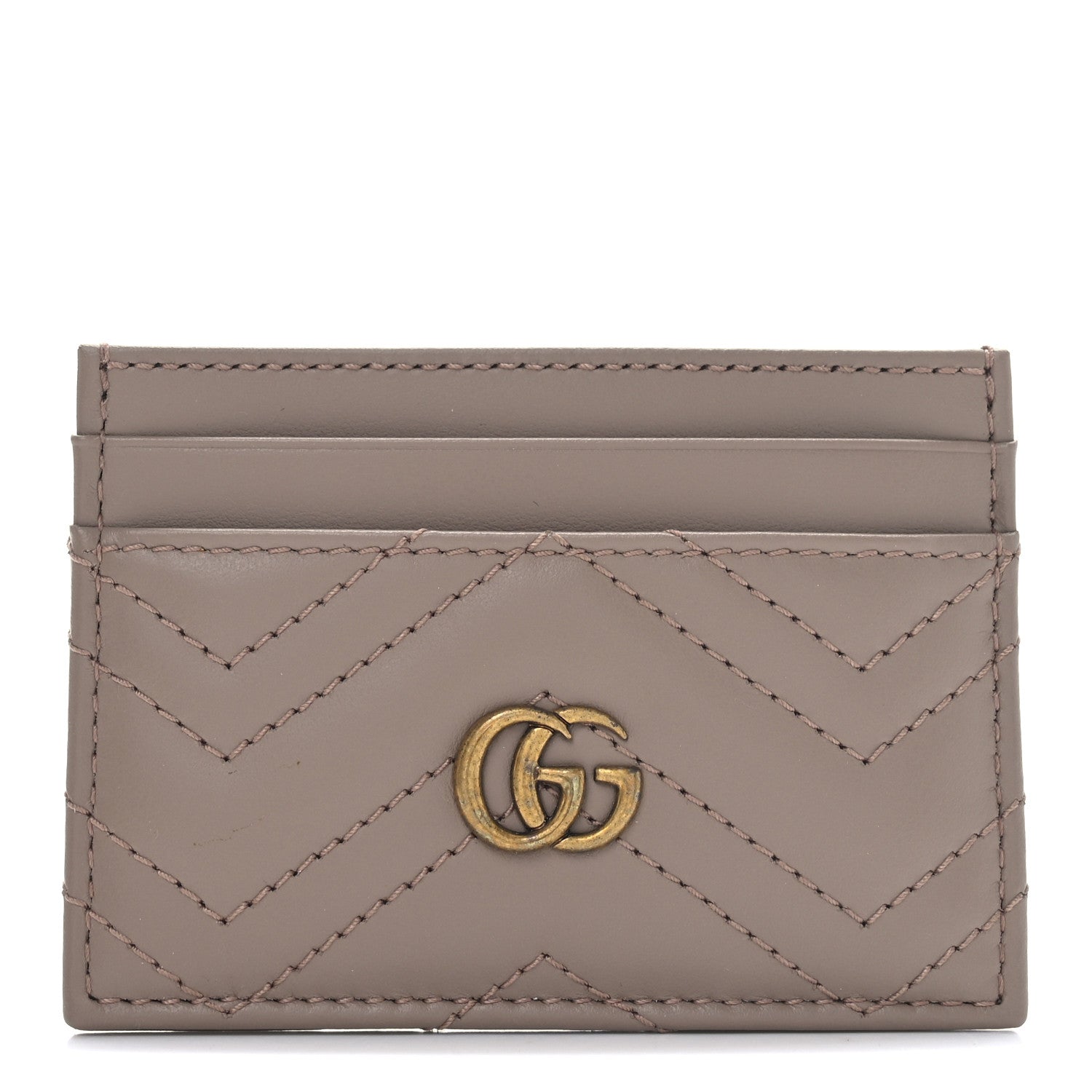Calfskin Matelasse GG Marmont  Holder Porcelain Rose
