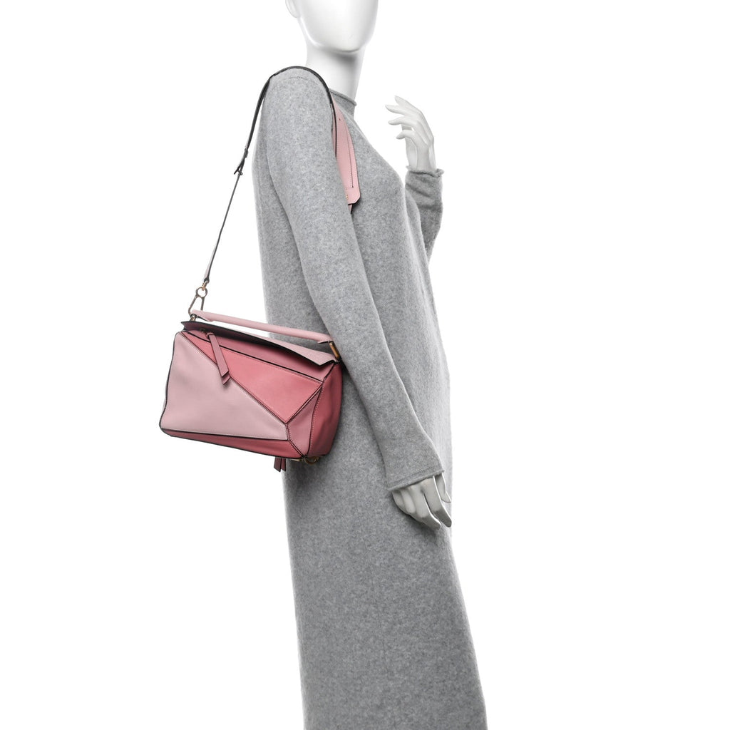 Calfskin Small Puzzle Bag Rosa