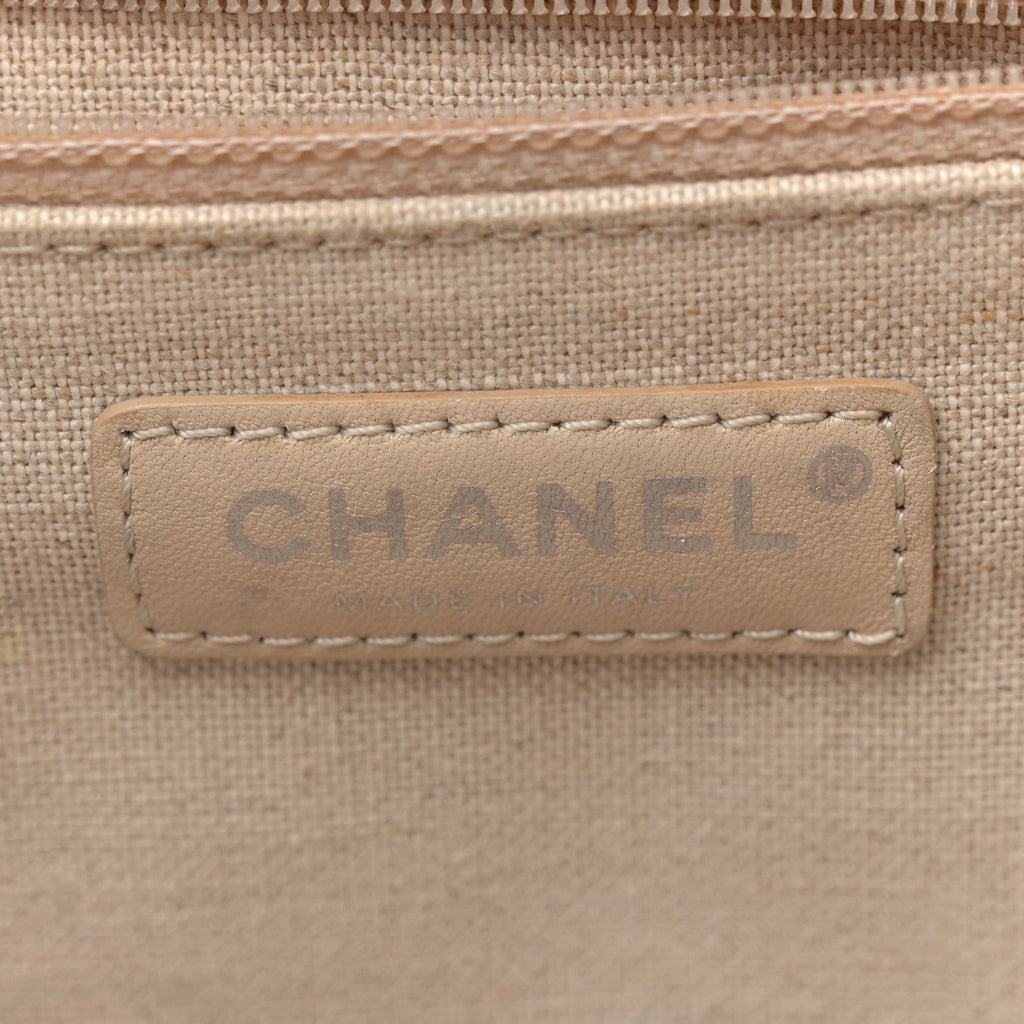 Canvas Small Iliad Shopping Tote Beige