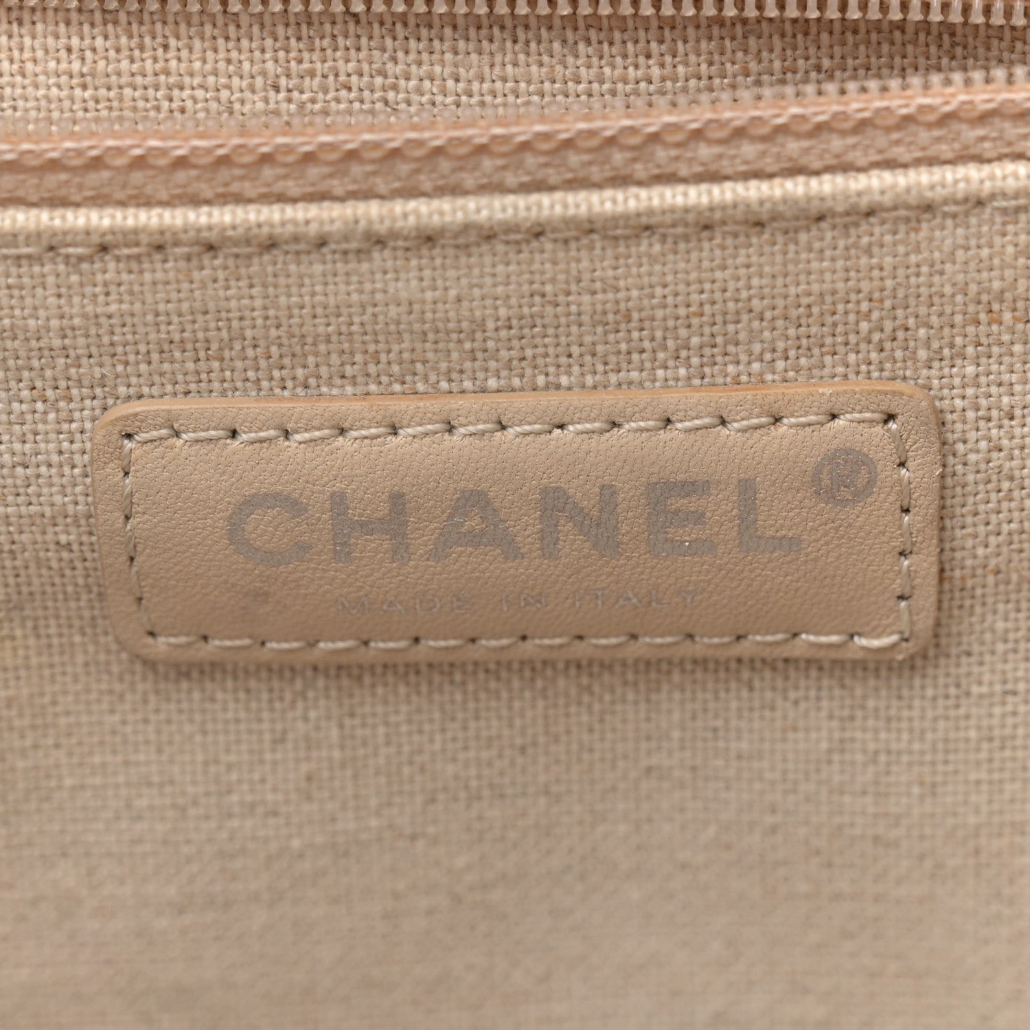 Canvas Small Iliad Shopping Tote Beige