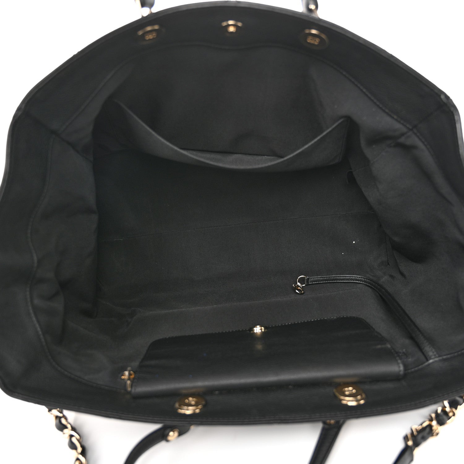 Bullskin Stitched Large Shopping Bag Black