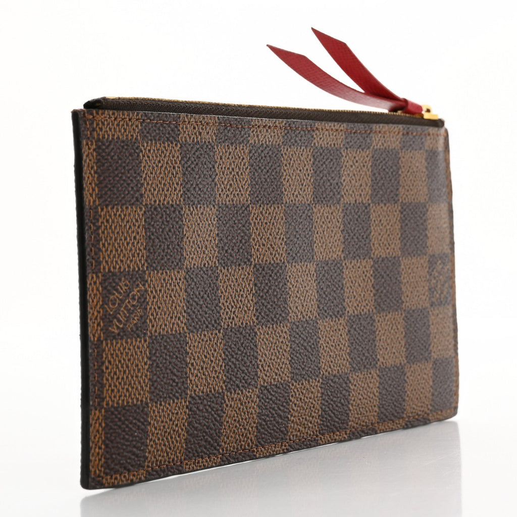 Damier Ebene Felicie Chain Wallet Zippered Insert