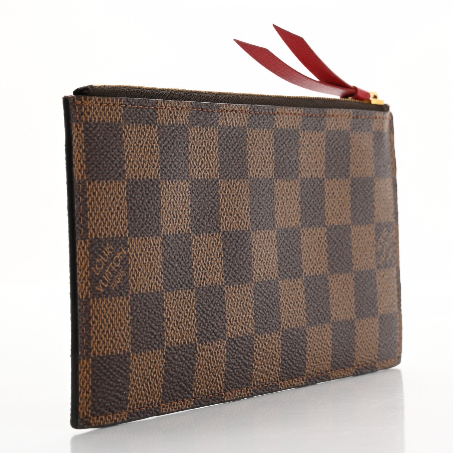 Damier Ebene Felicie Chain Wallet Zippered Insert