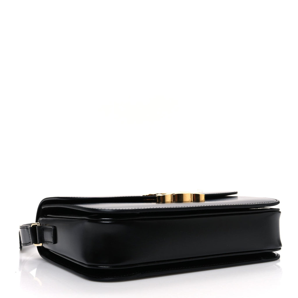 Shiny Calfskin Medium Triomphe Black