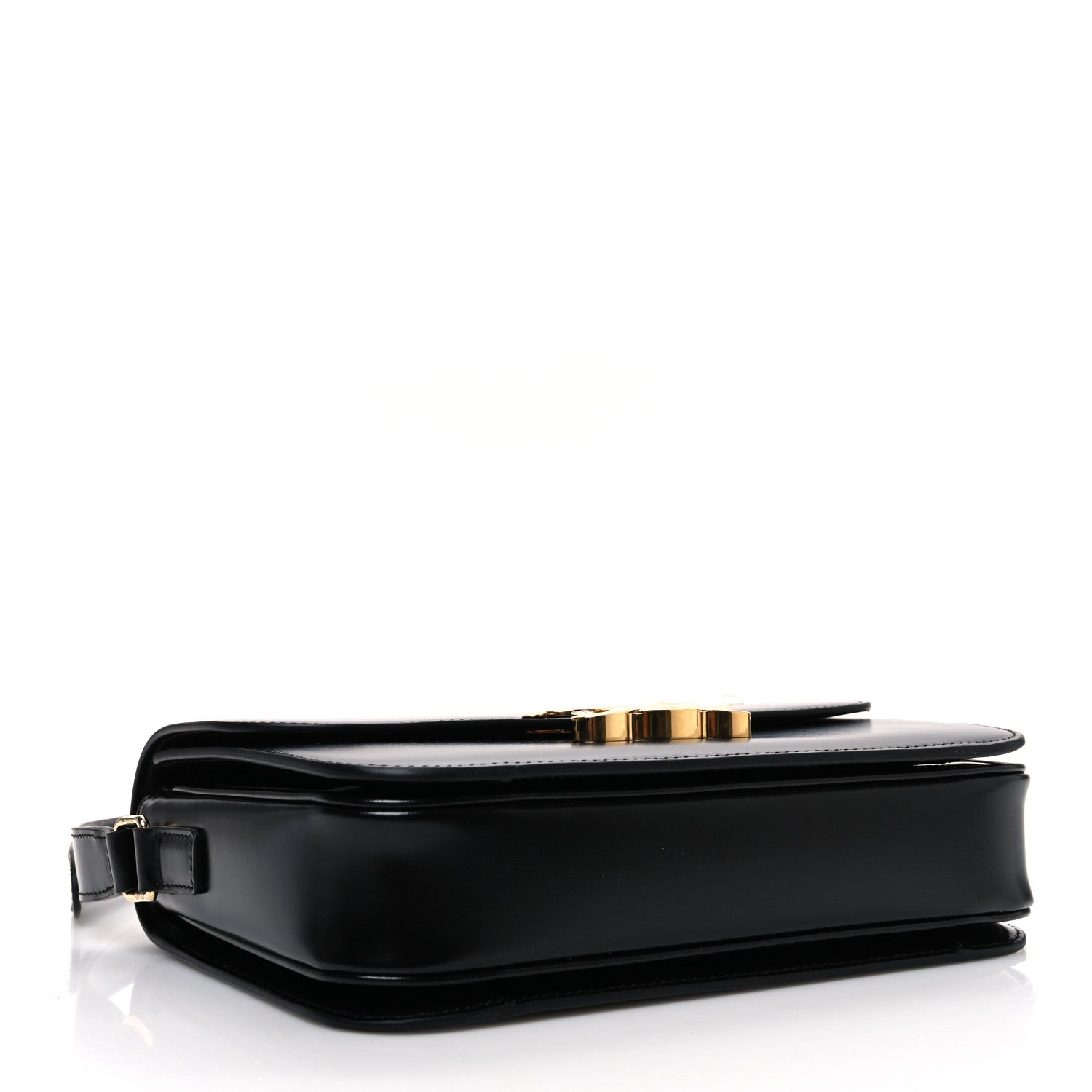 Shiny Calfskin Medium Triomphe Black