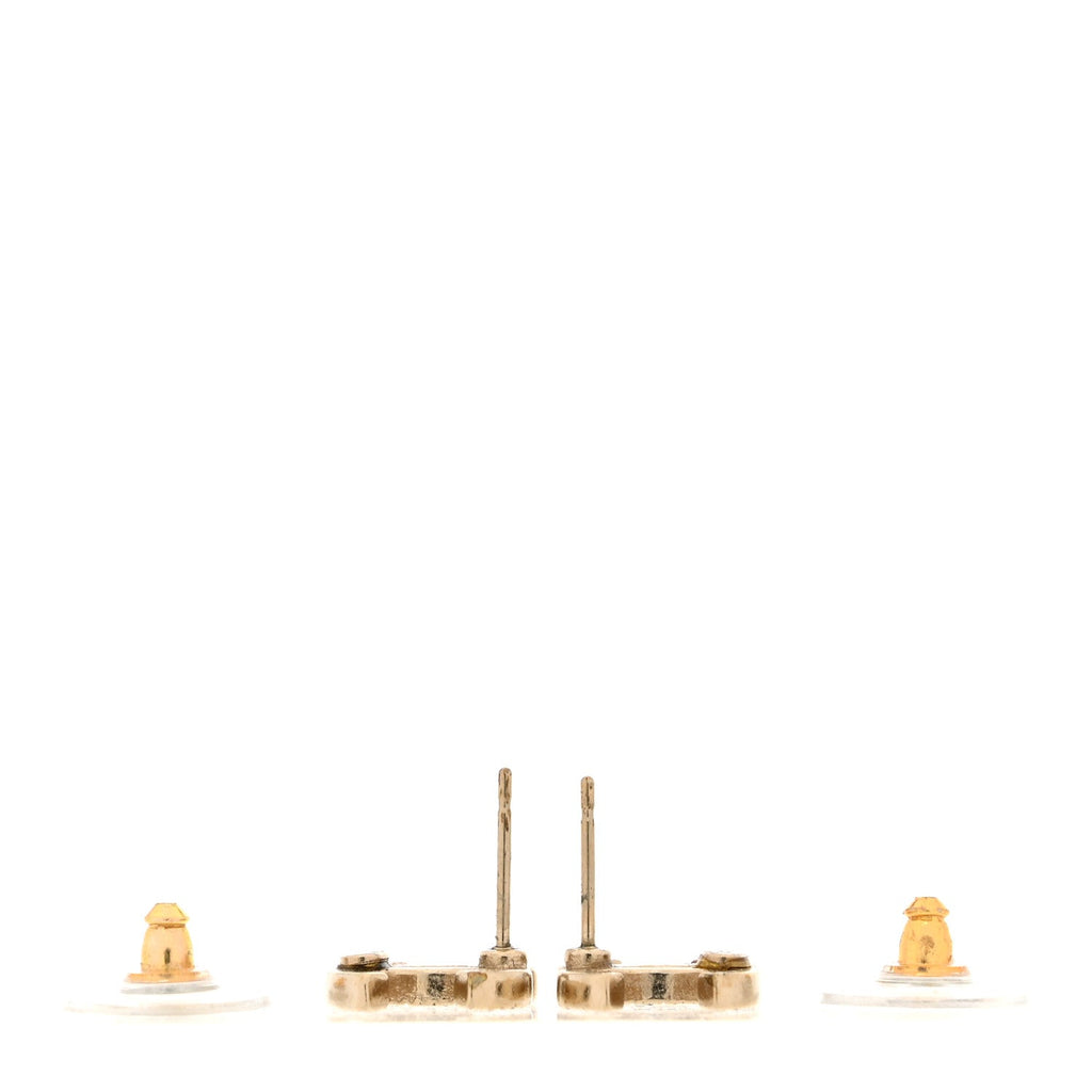 Crystal CC Earrings Gold