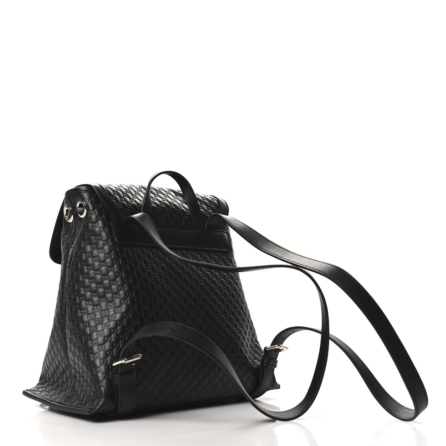 Microguccissima Drawstring Backpack Black