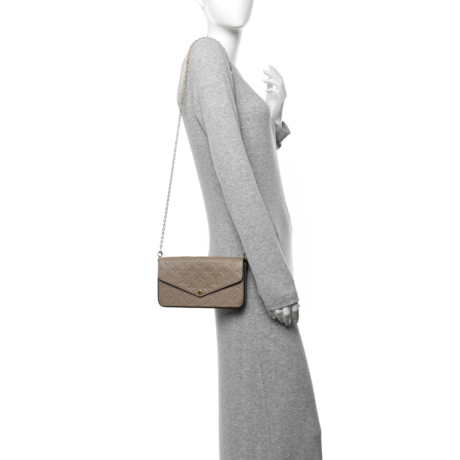 Empreinte Pochette Felicie Chain Wallet Tourterelle