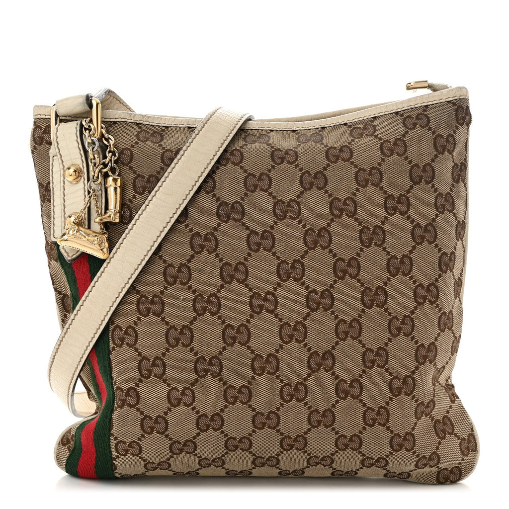 Monogram Web Jolicoeur Charms Messenger White