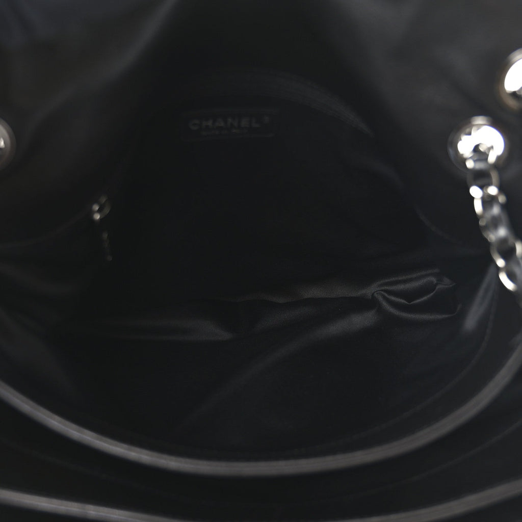 Lambskin Quilted Chanel 3 Maxi Flap Bag Black