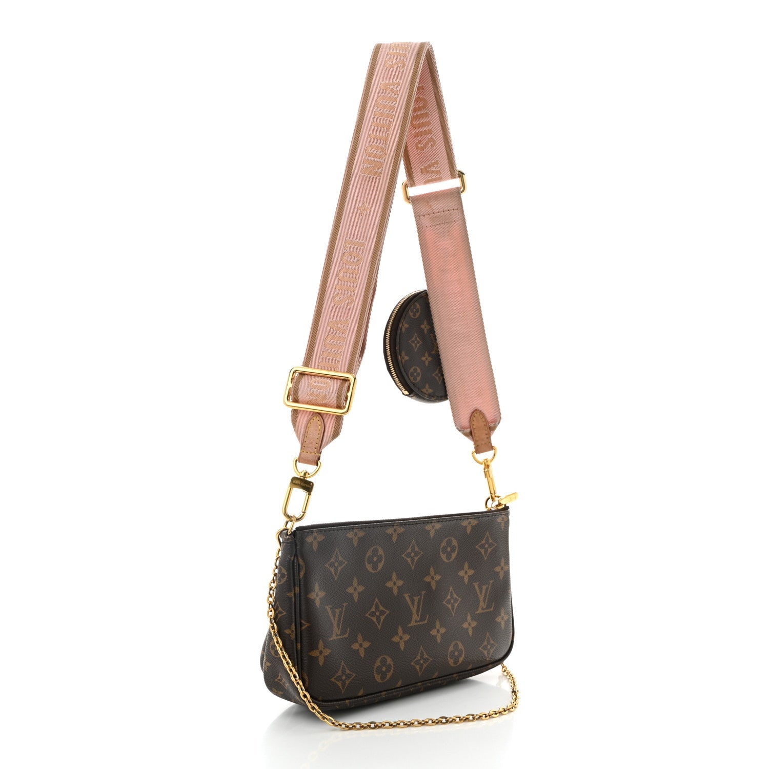 Monogram Multi Pochette Accessories Rose Clair