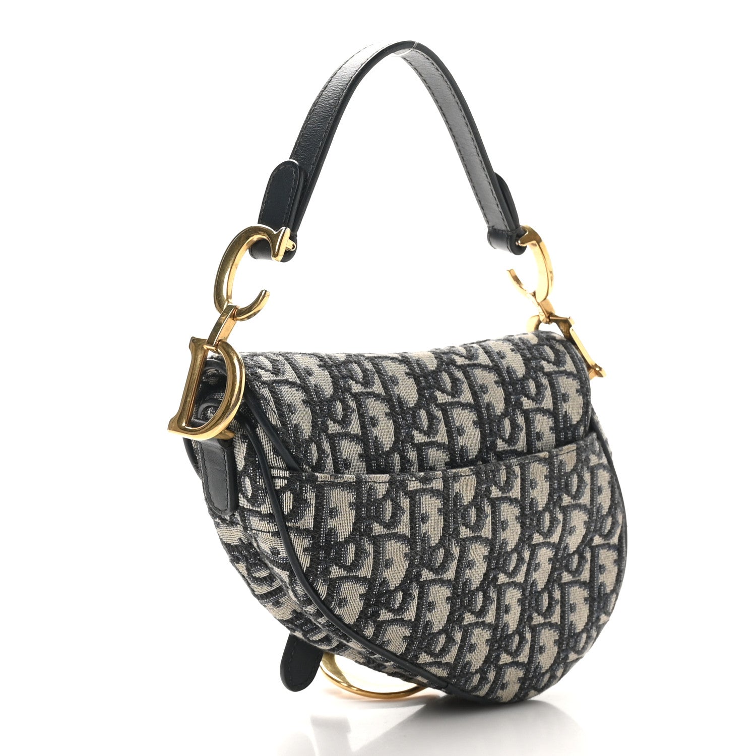 Oblique Mini Saddle Bag Blue