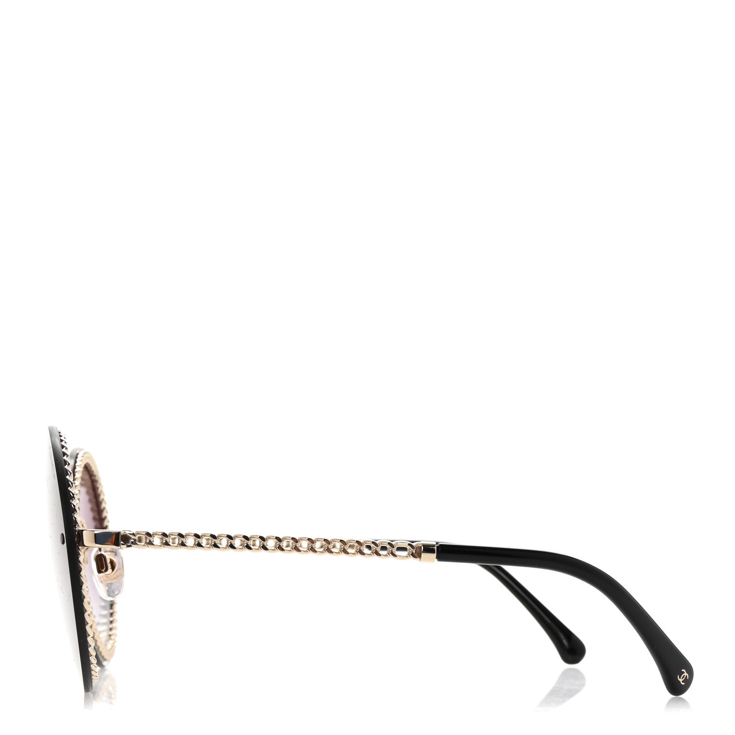 Round Chain Sunglasses 4245 Gold