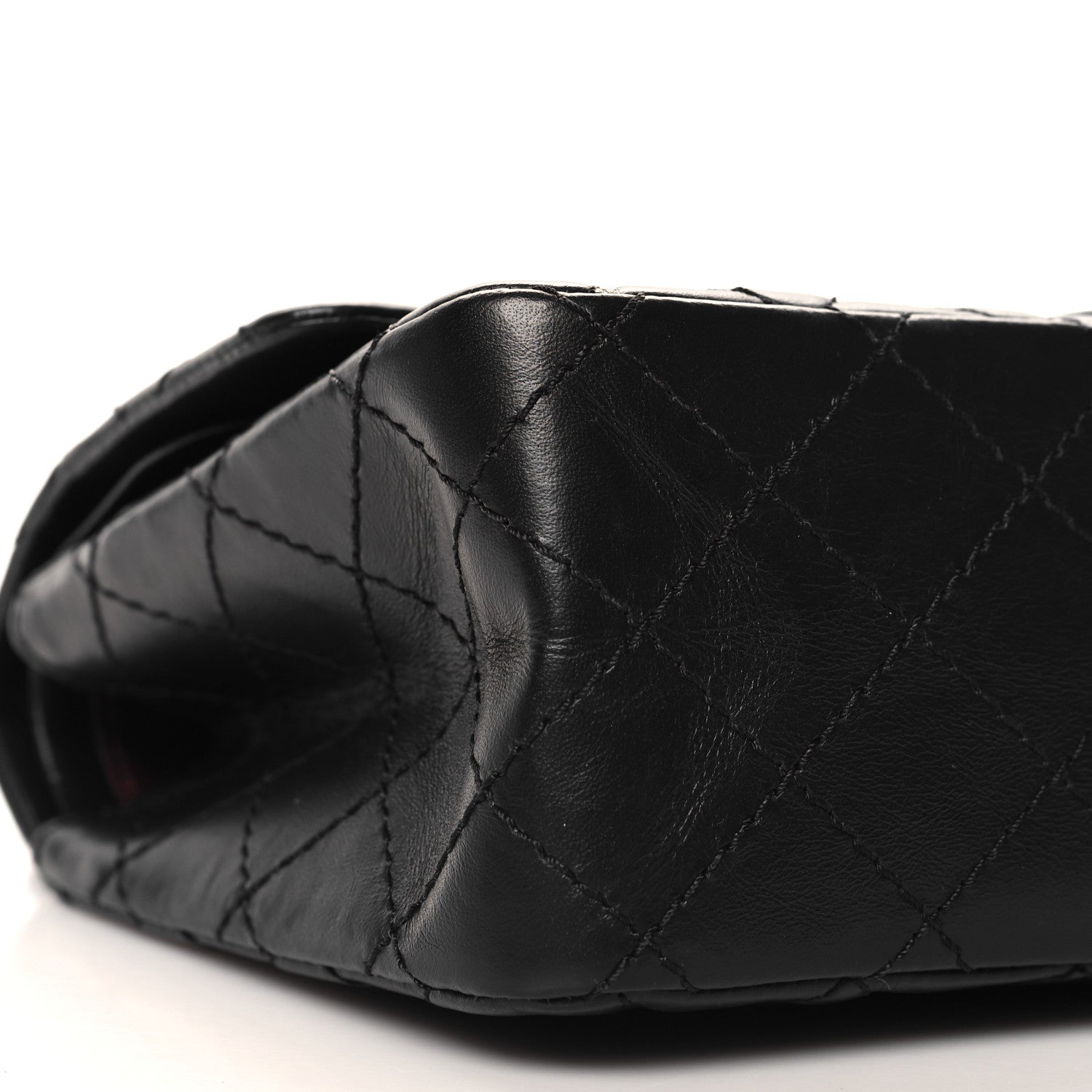 Aged Calfskin Space Charms 2.55 Reissue 225 Flap Black