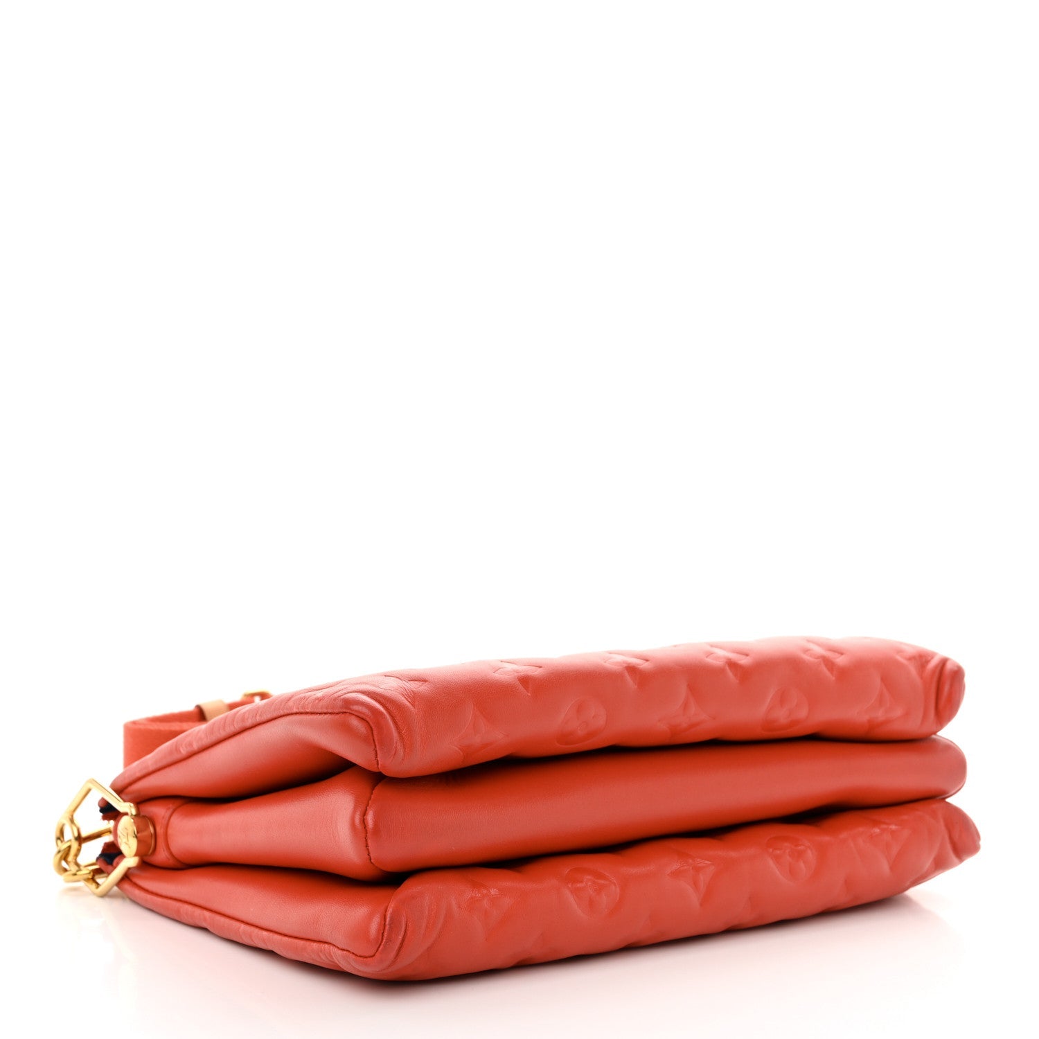 Lambskin Embossed Monogram Coussin PM Red