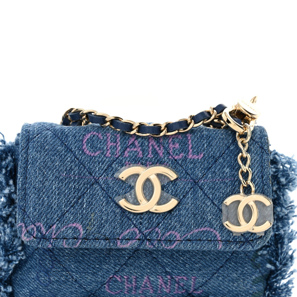 Denim Quilted Denim Mood Belt Bag Blue Multicolor