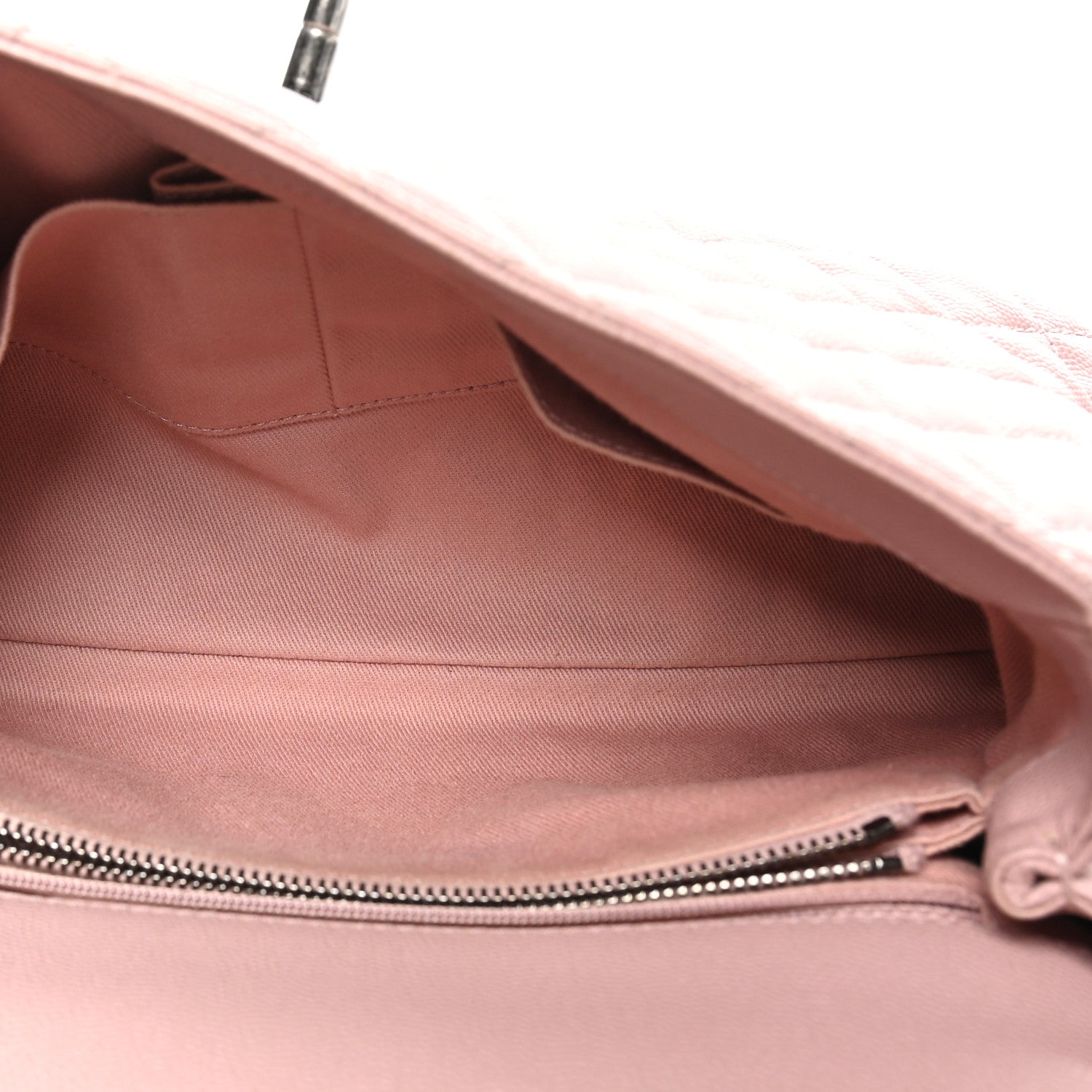 Caviar Quilted Small Coco Handle Flap Light Pink