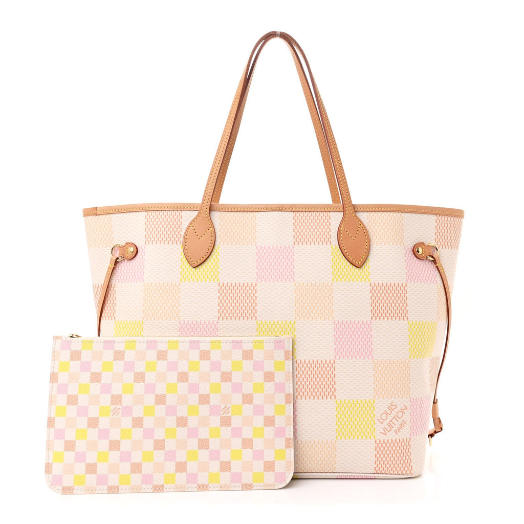 Damier Giant Neverfull MM Peach