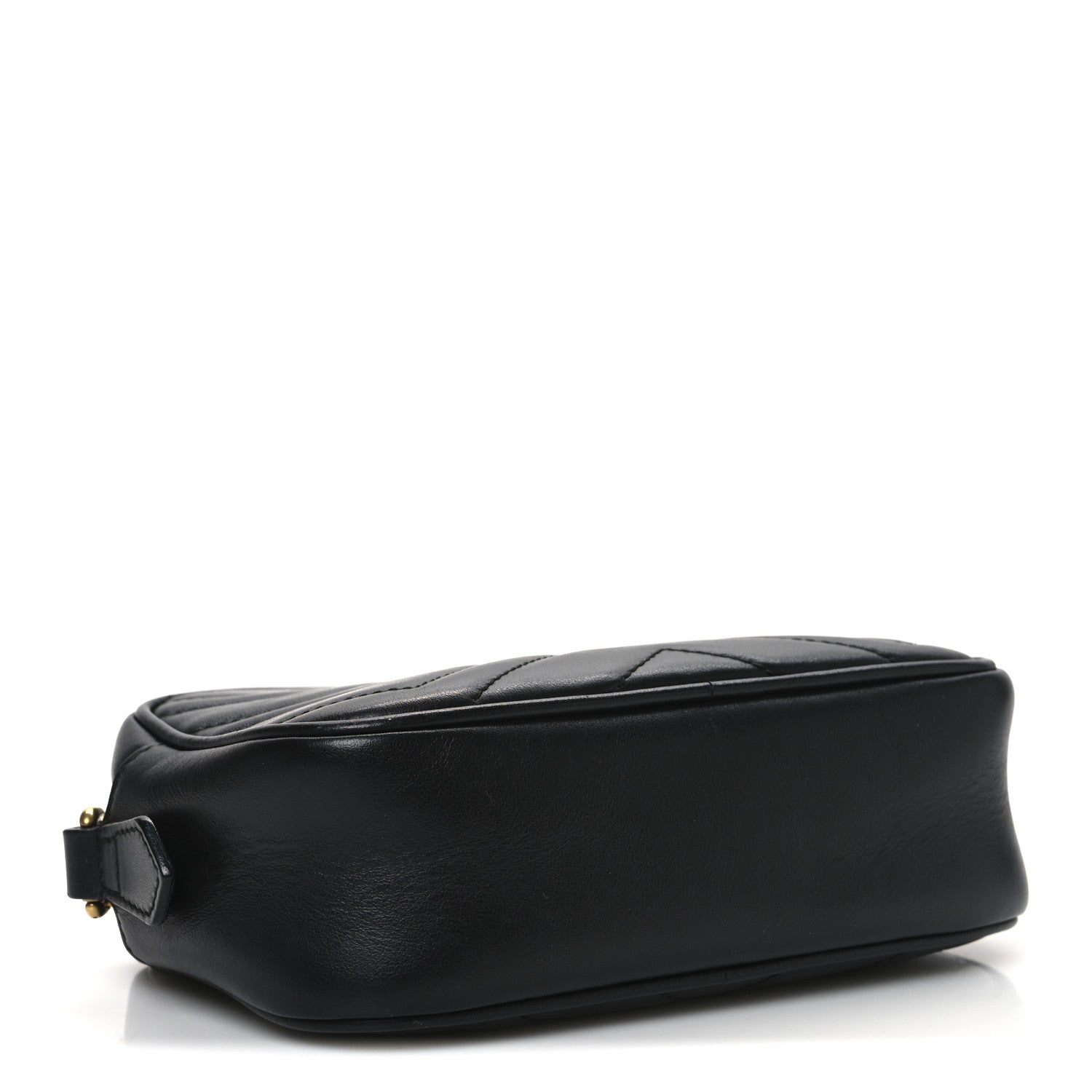 Calfskin Matelasse Mini GG Marmont Chain Shoulder Bag Black