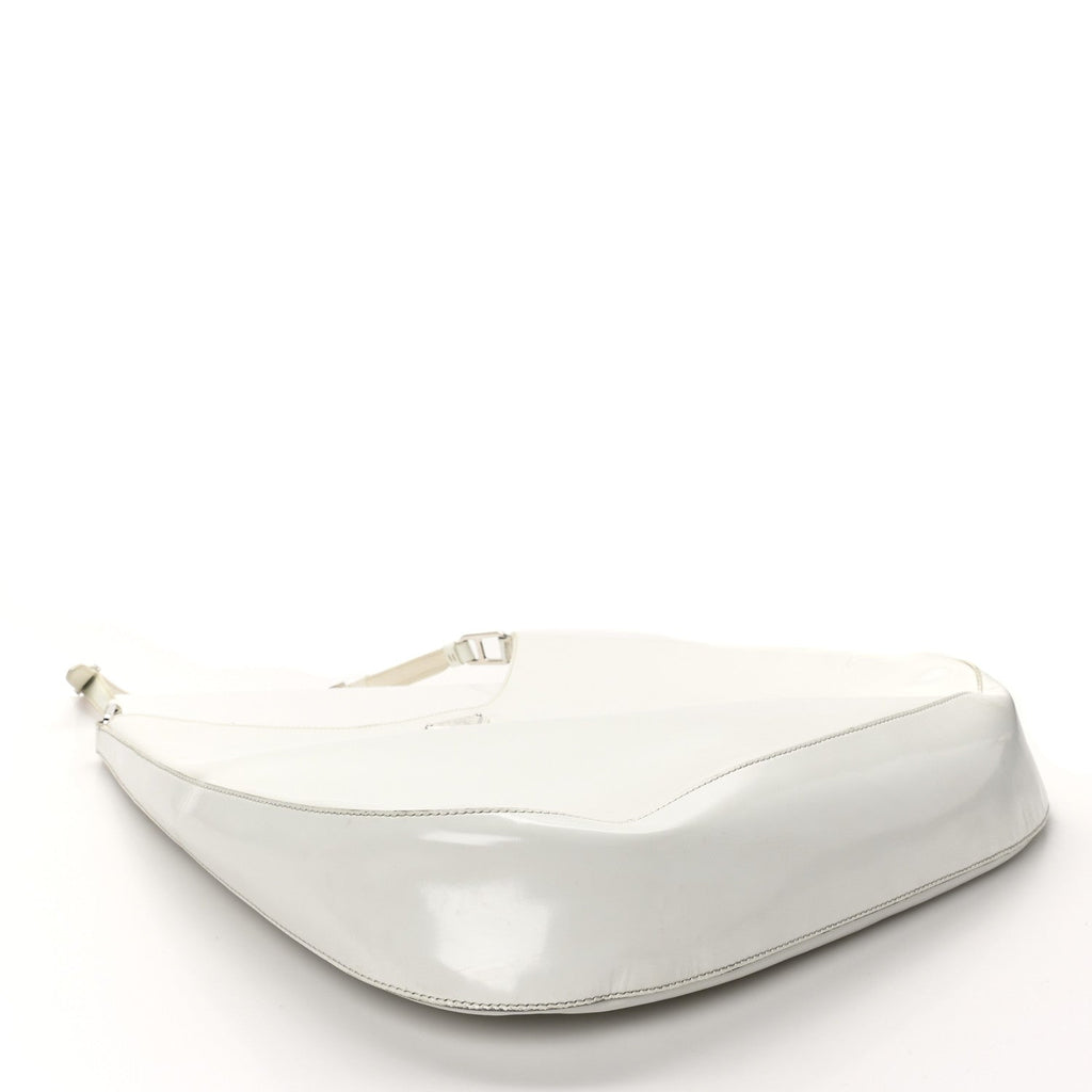 Spazzolato Maxi Cleo Adjustable Strap Shoulder Bag White