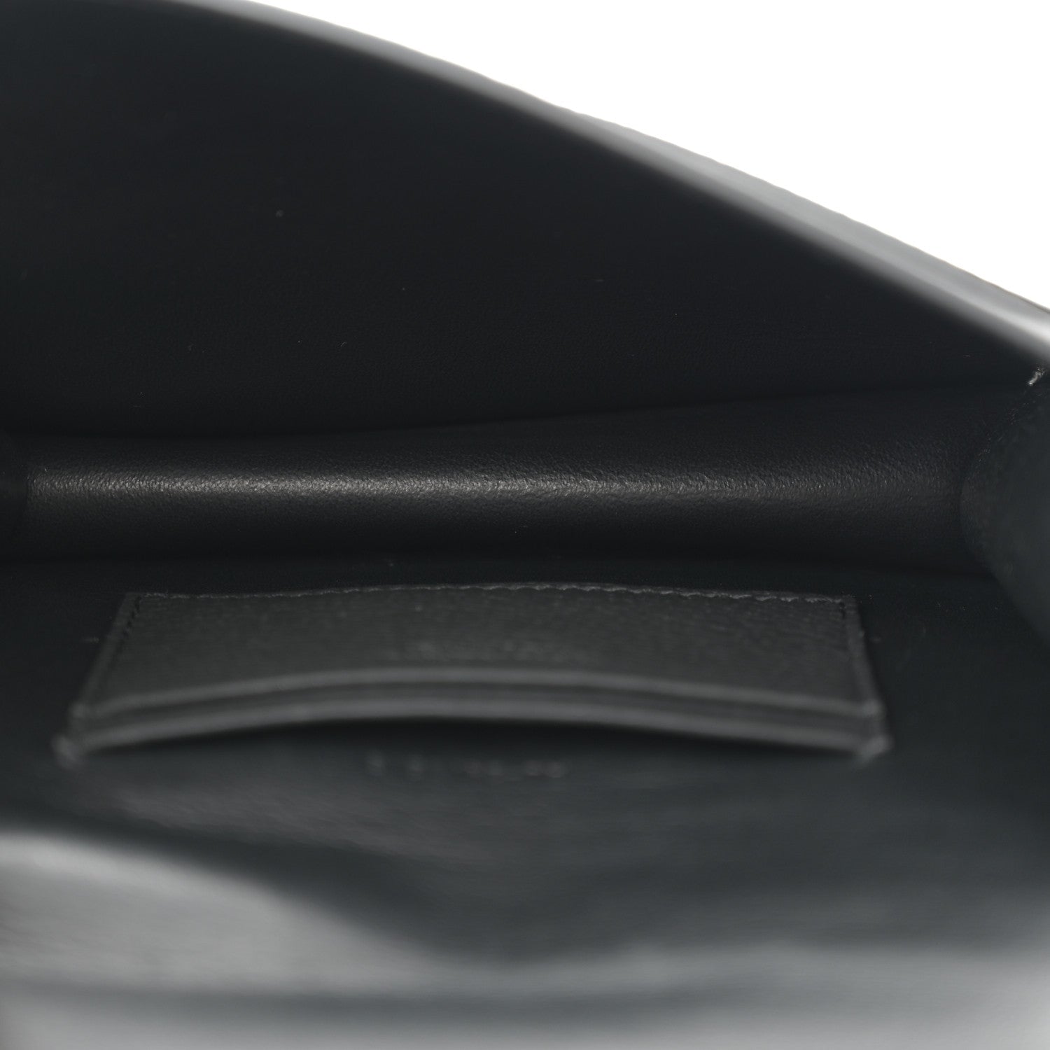 Grained Calfskin Belt Bag Black