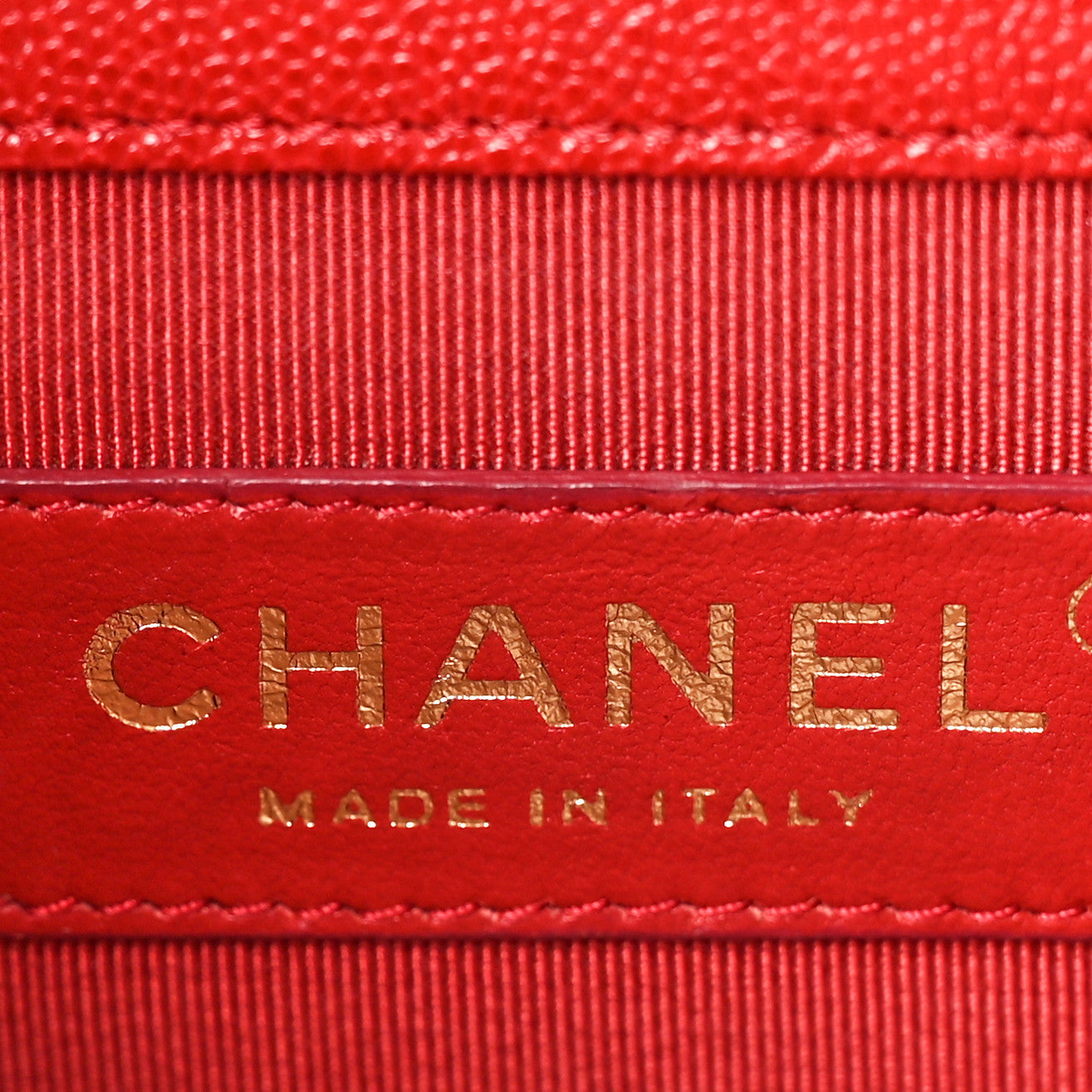 Caviar Quilted North South Boy Flap Red