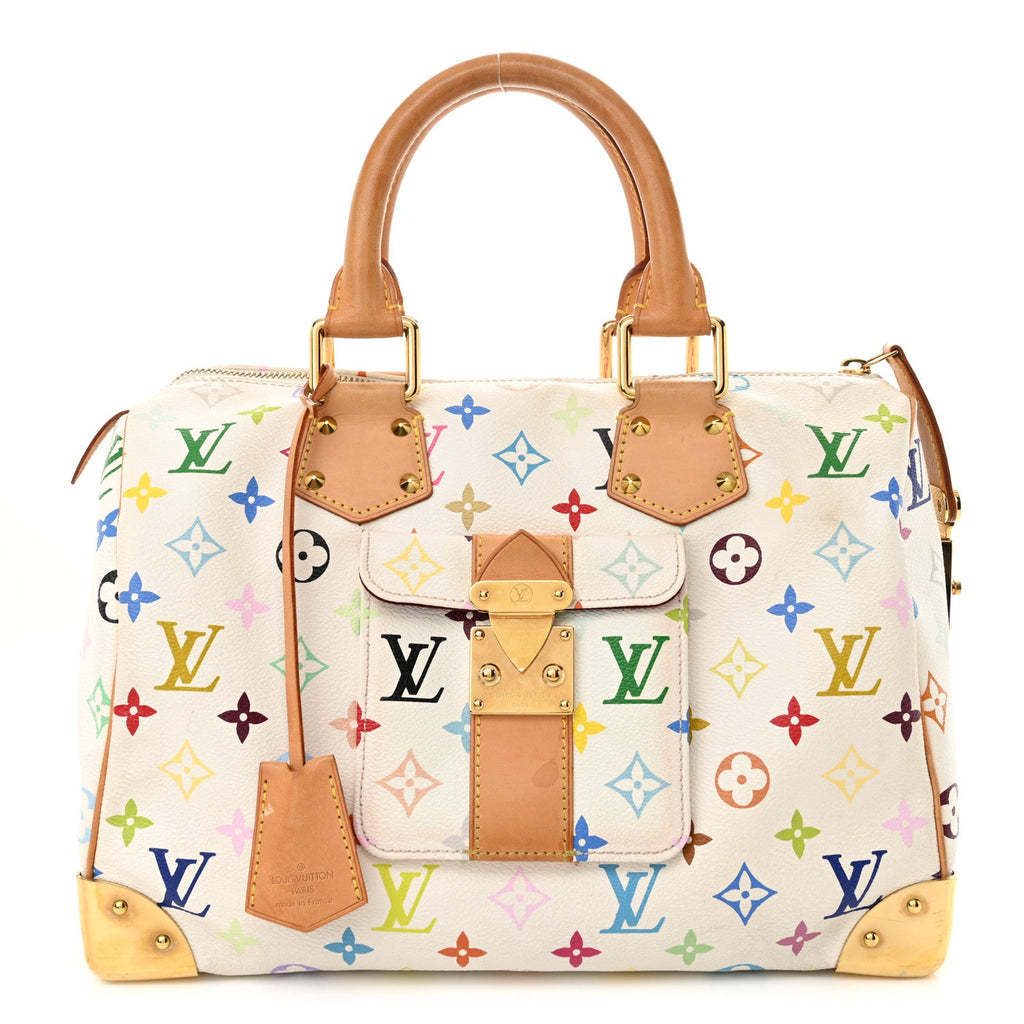 Monogram Multicolor Speedy 30 White