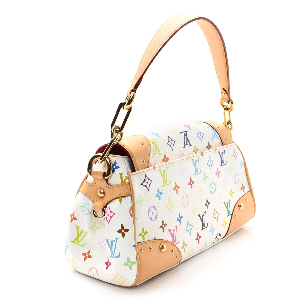 Monogram Multicolor Beverly MM White