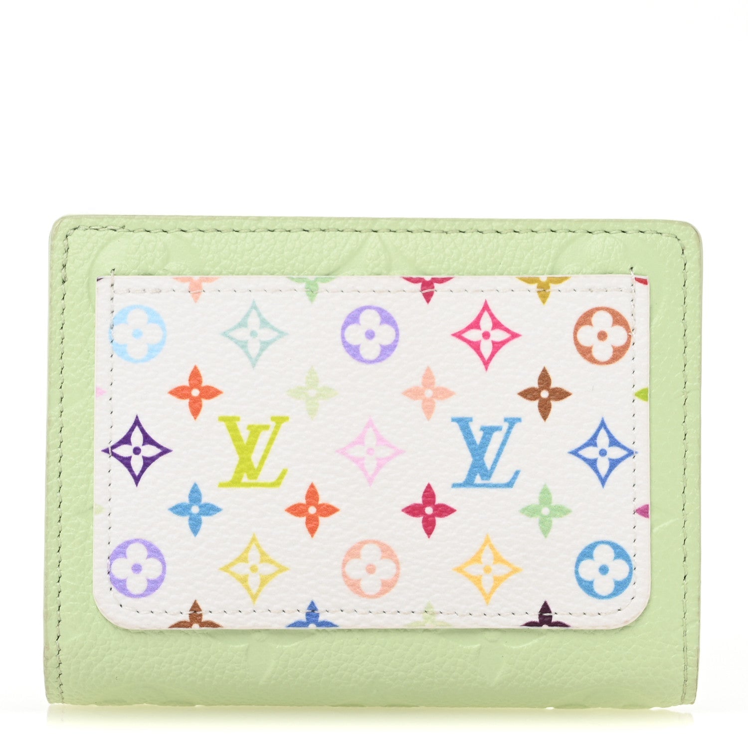 LV x TM Empreinte Monogram Multicolor Clea Wallet Green Tea