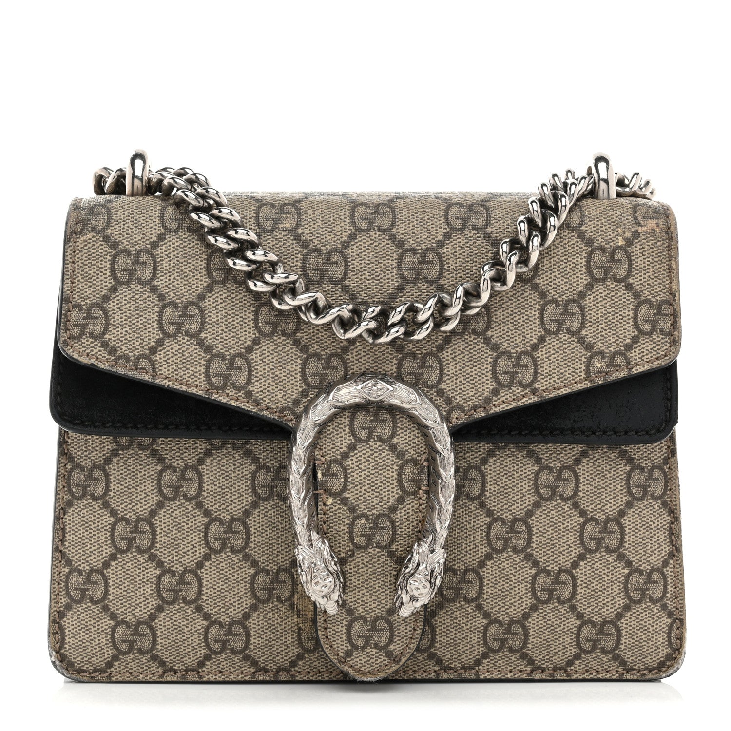 GG Supreme Monogram Mini Dionysus Shoulder Bag Black