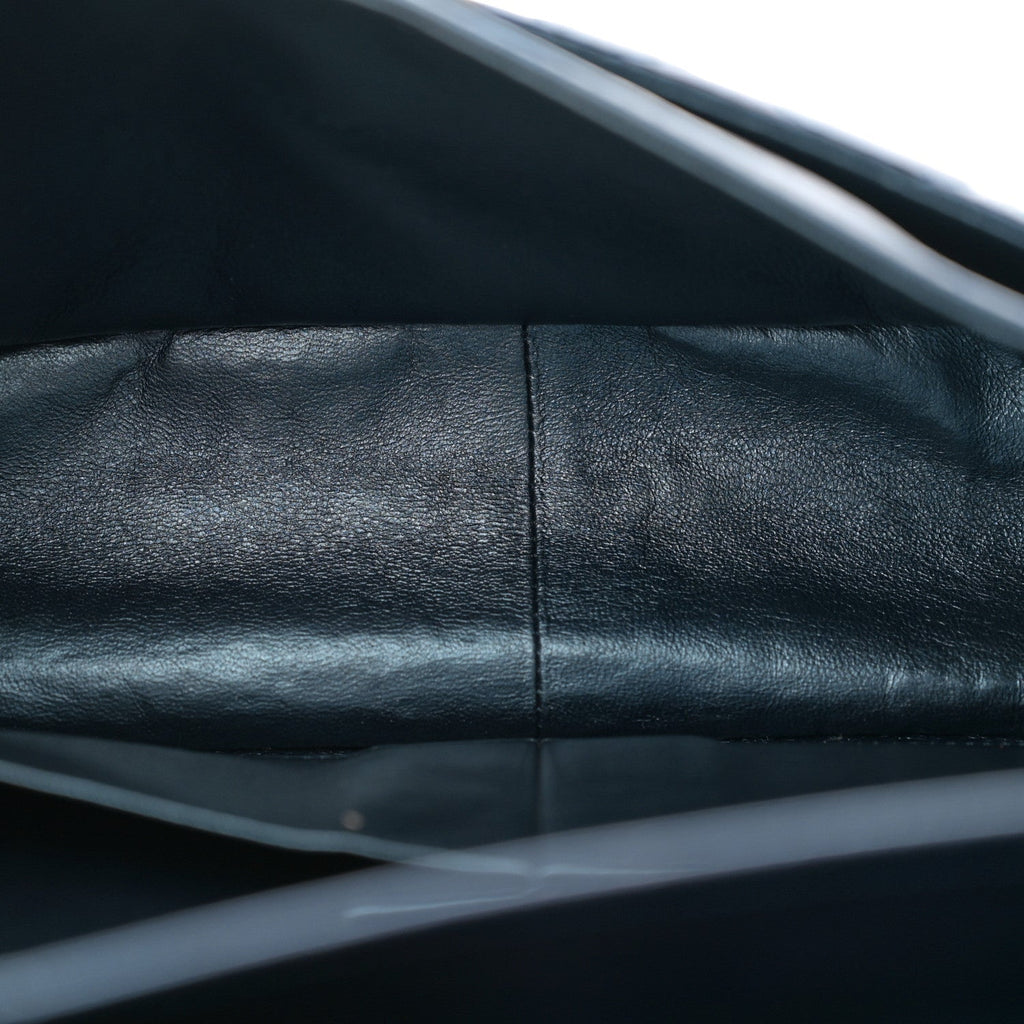 Metallic Aged Calfskin Quilted 2.55 Reissue 226 Flap Dark Navy Blue