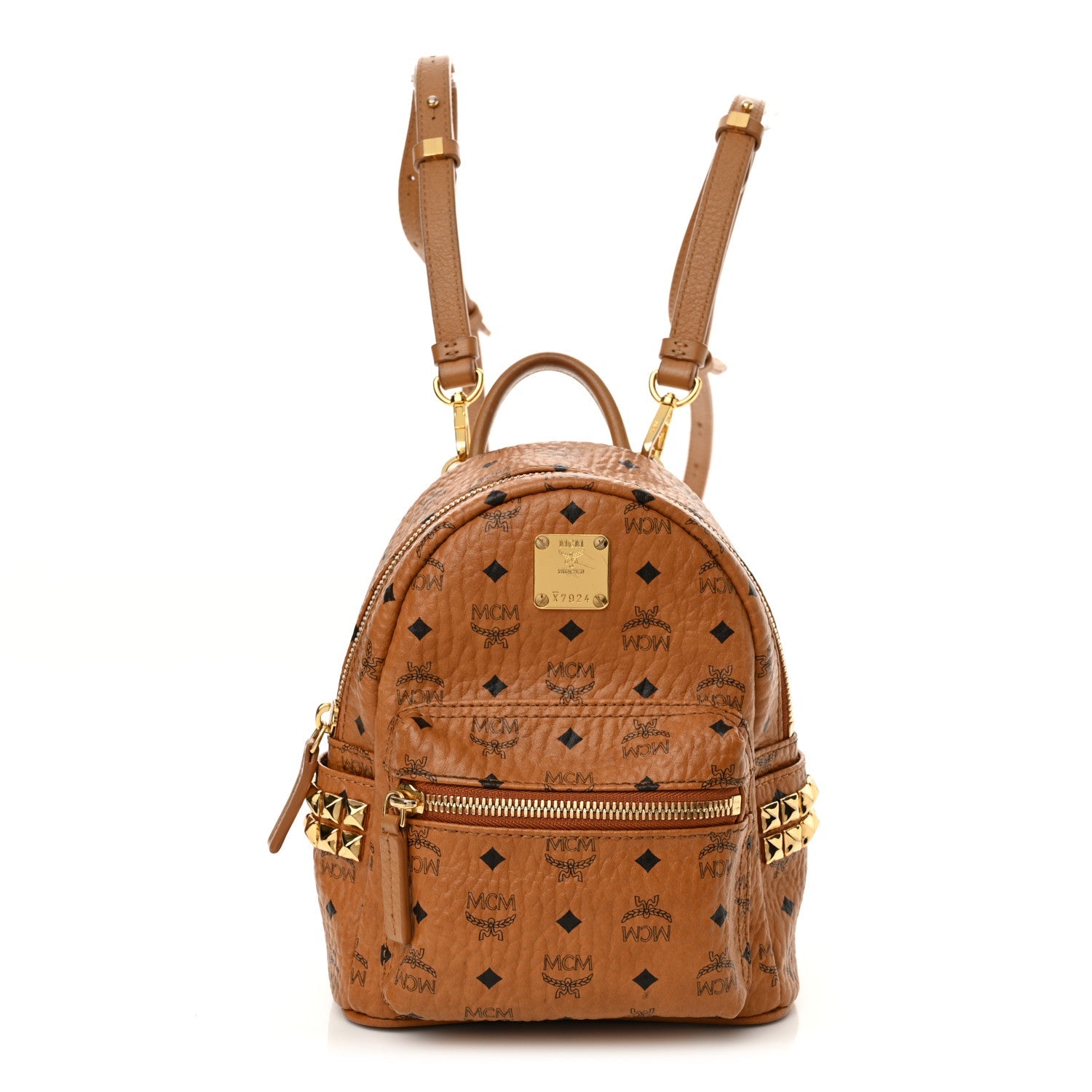 Visetos Side Stud X-Mini Stark Backpack Cognac