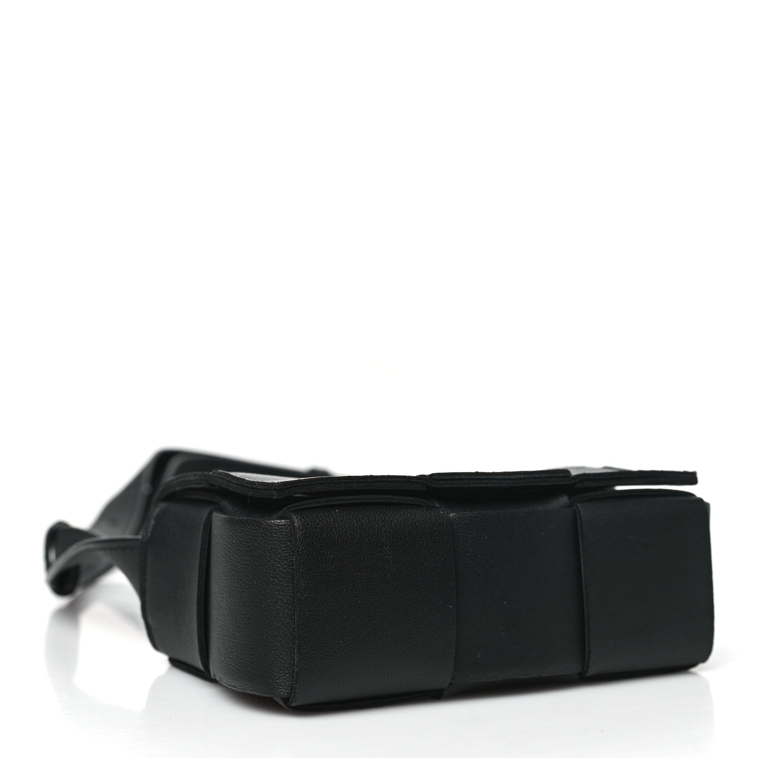 Lambskin Maxi Intreccio Candy Cassette Crossbody Bag Black