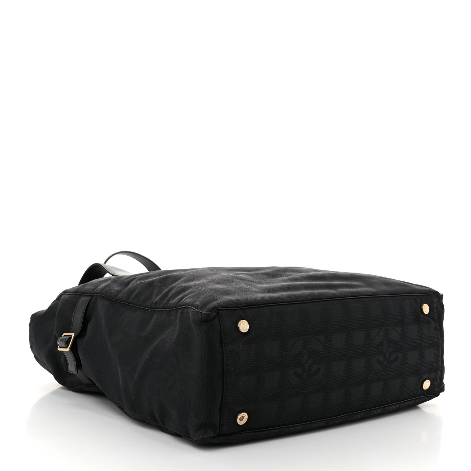 Nylon Large Travel Tote Black