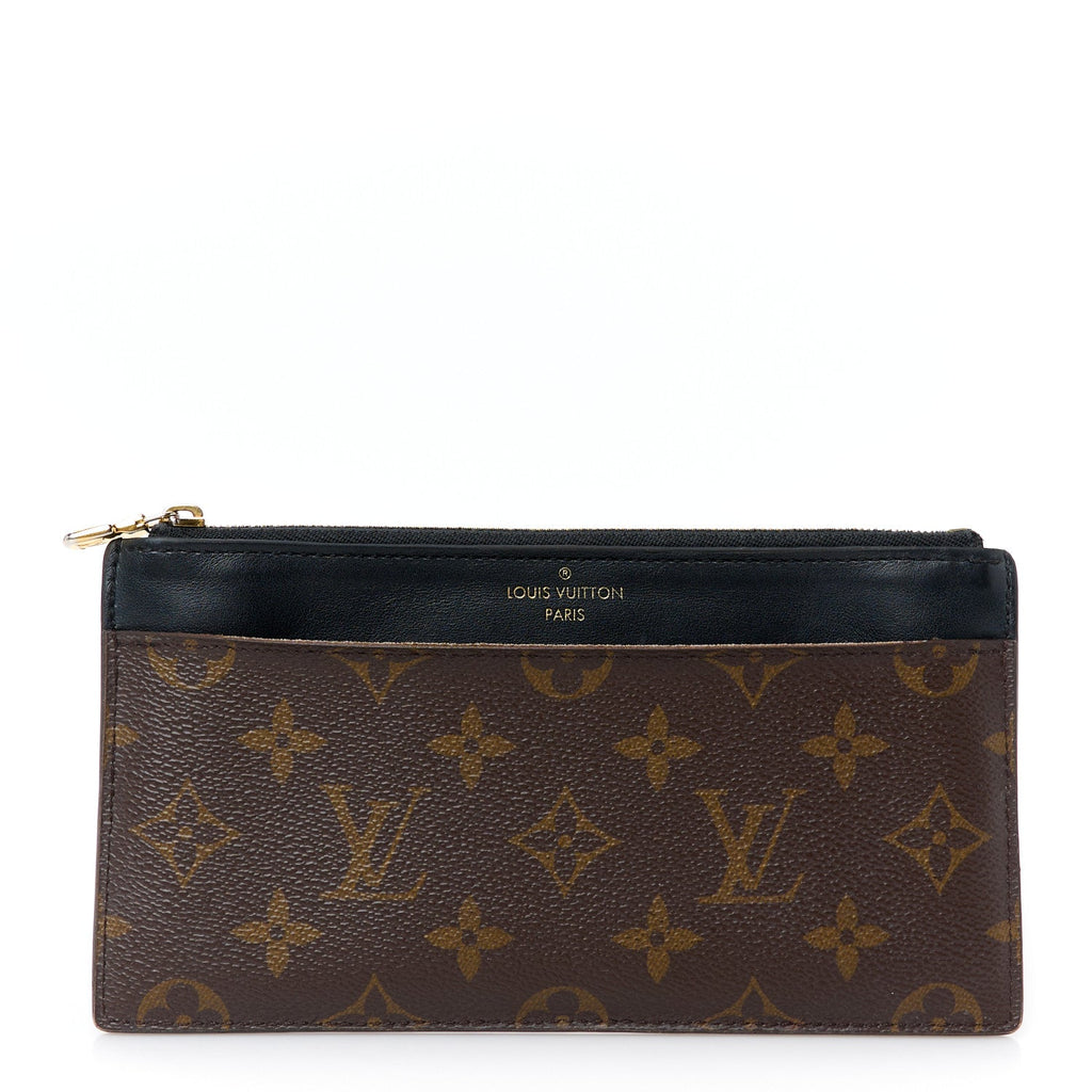 Monogram Slim Purse Black