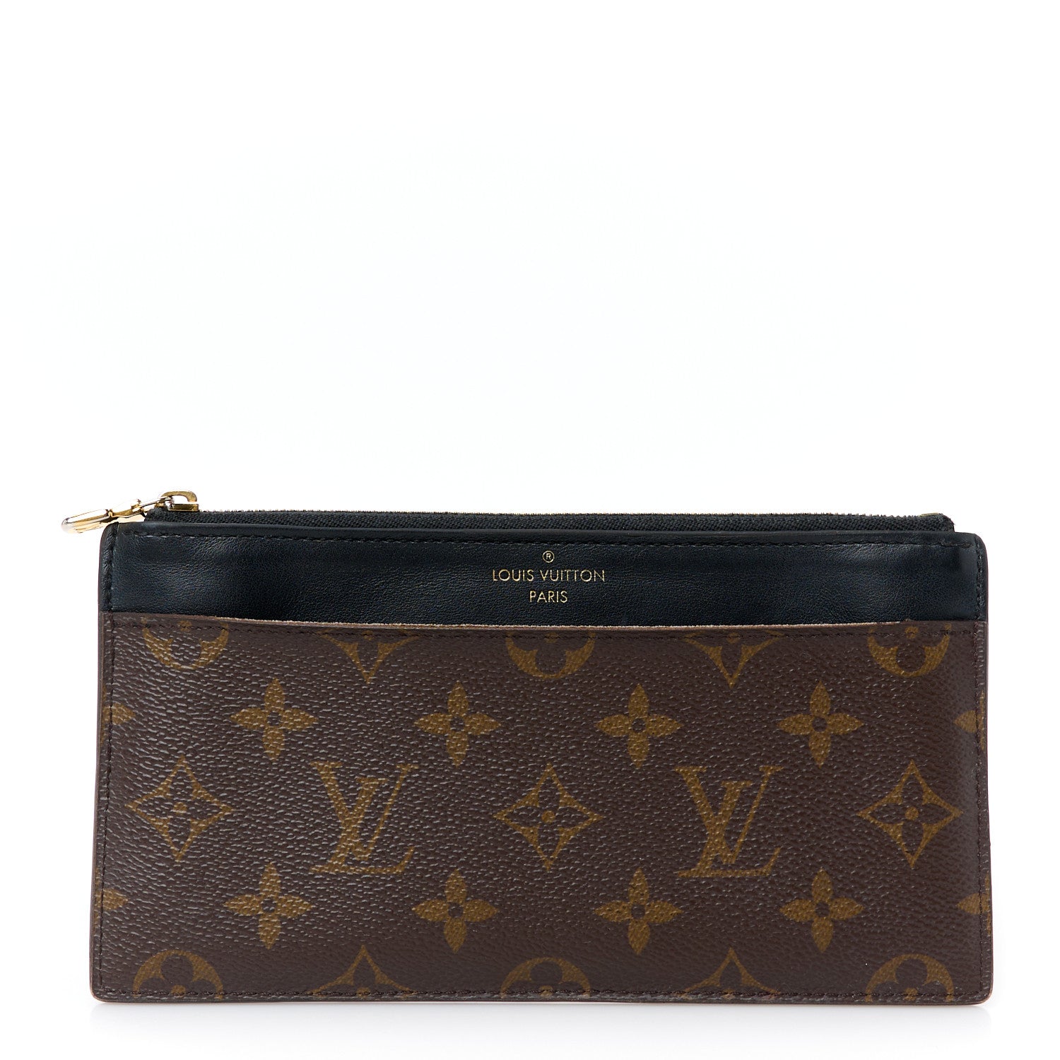 Monogram Slim Purse Black