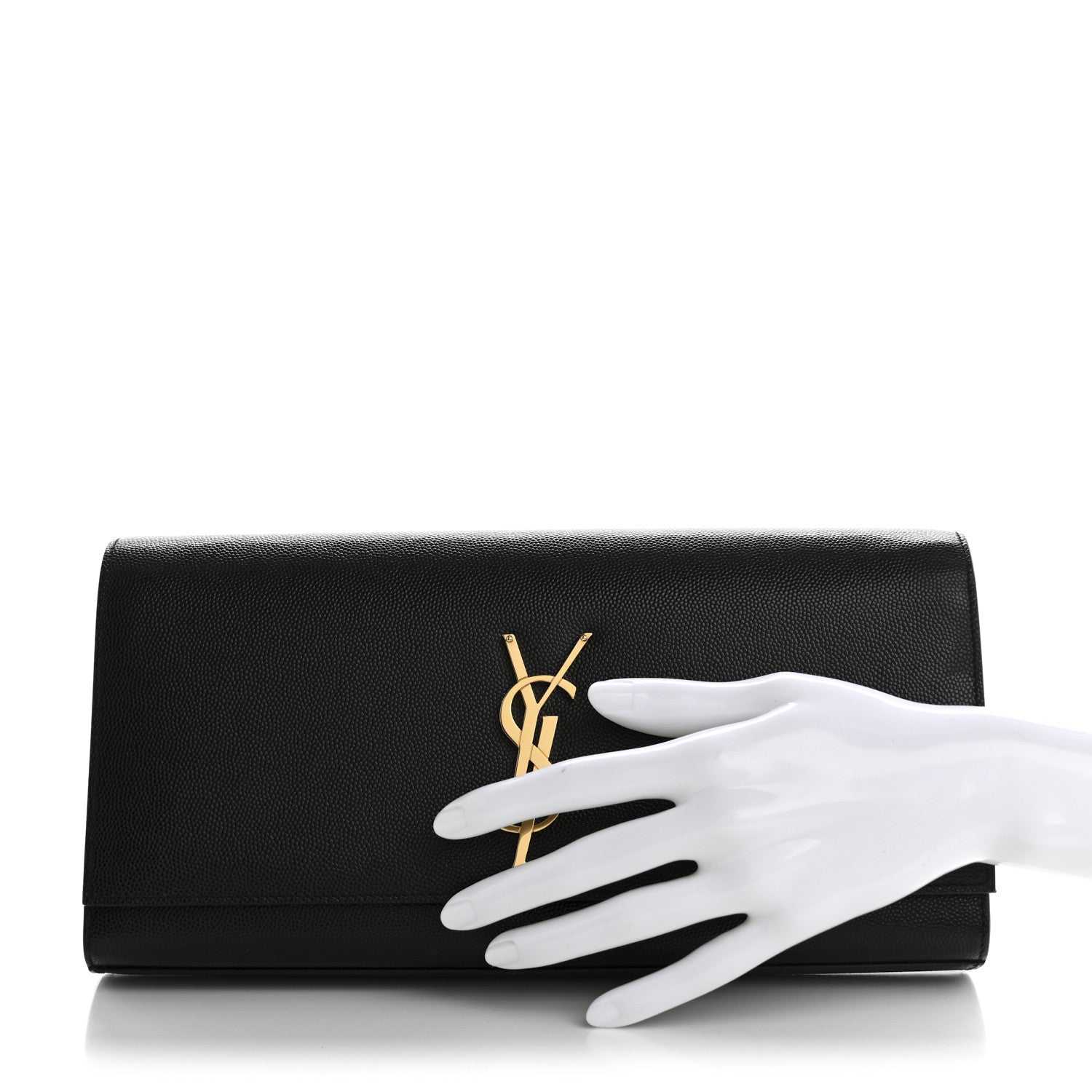 Grain De Poudre Monogram Cassandre Clutch Black