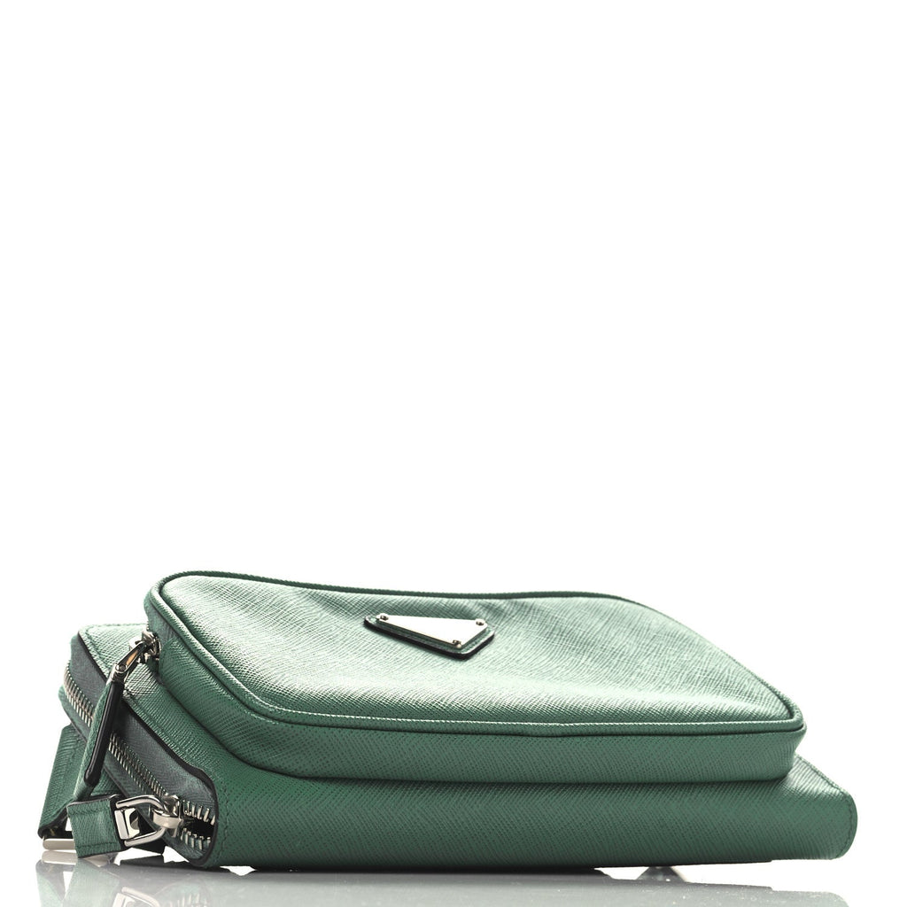 Saffiano Travel Double Zip Belt Bag Mango