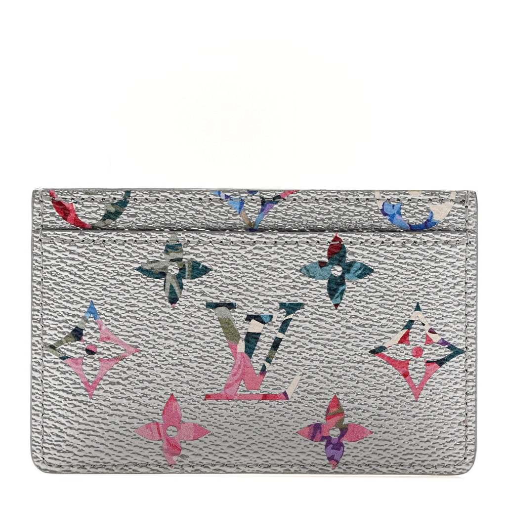 Metallic Monogram LV Garden  Holder Silver