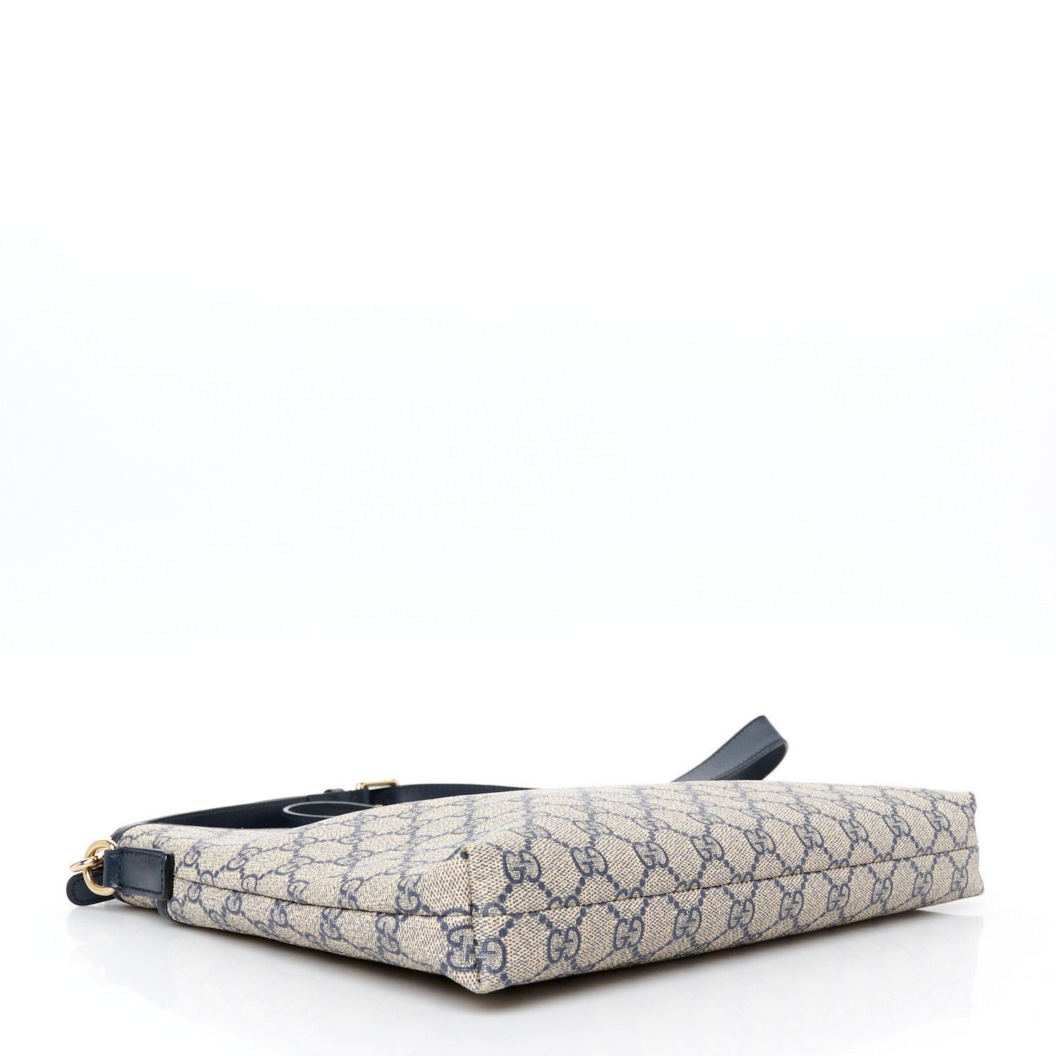 GG Plus Monogram Medium Flat Messenger Bag Navy