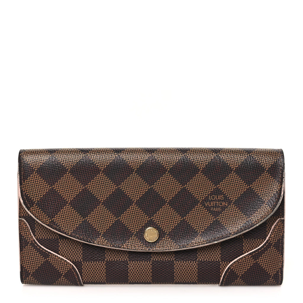 Damier Ebene Caissa Wallet Rose Ballerine