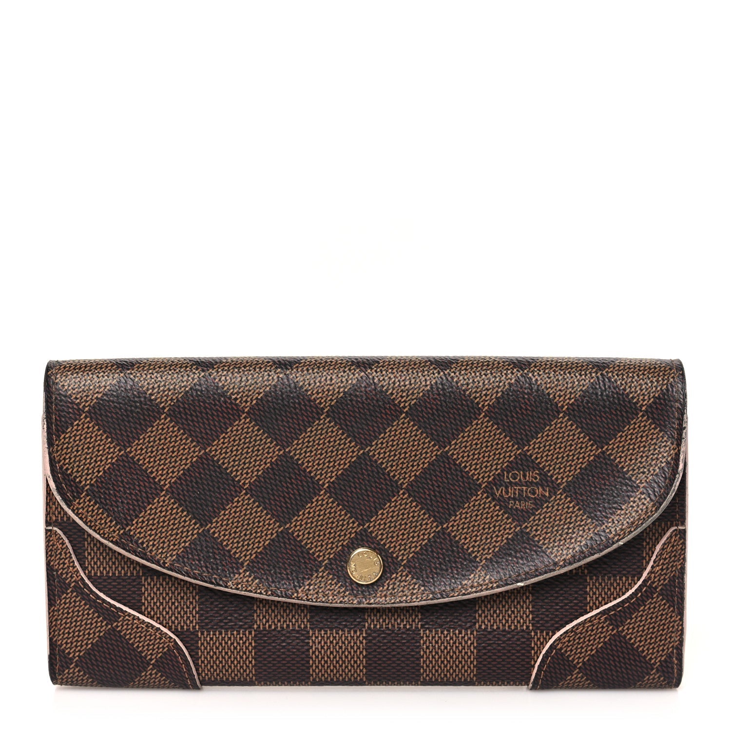 Damier Ebene Caissa Wallet Rose Ballerine