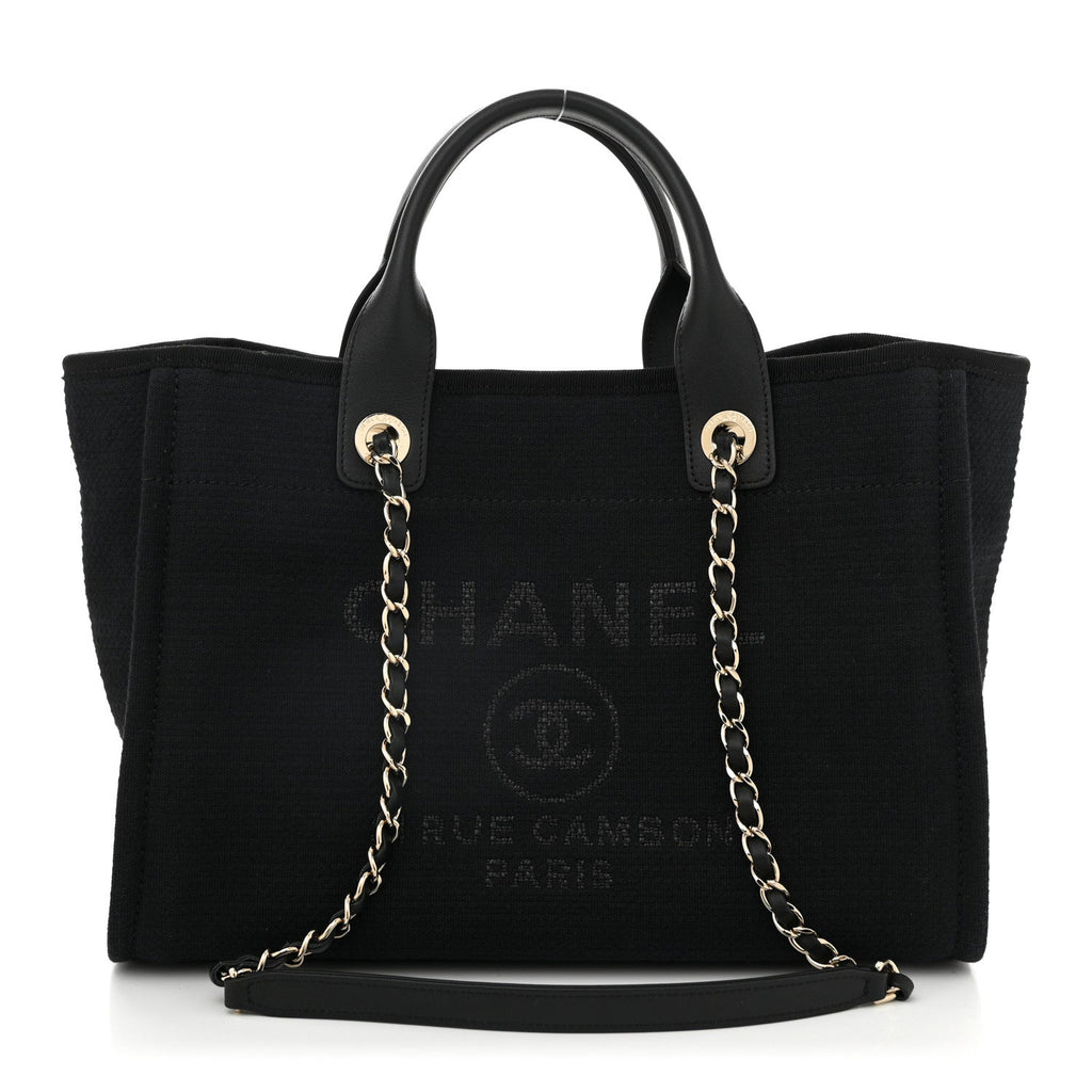 Mixed Fibers Small Deauville Tote Black