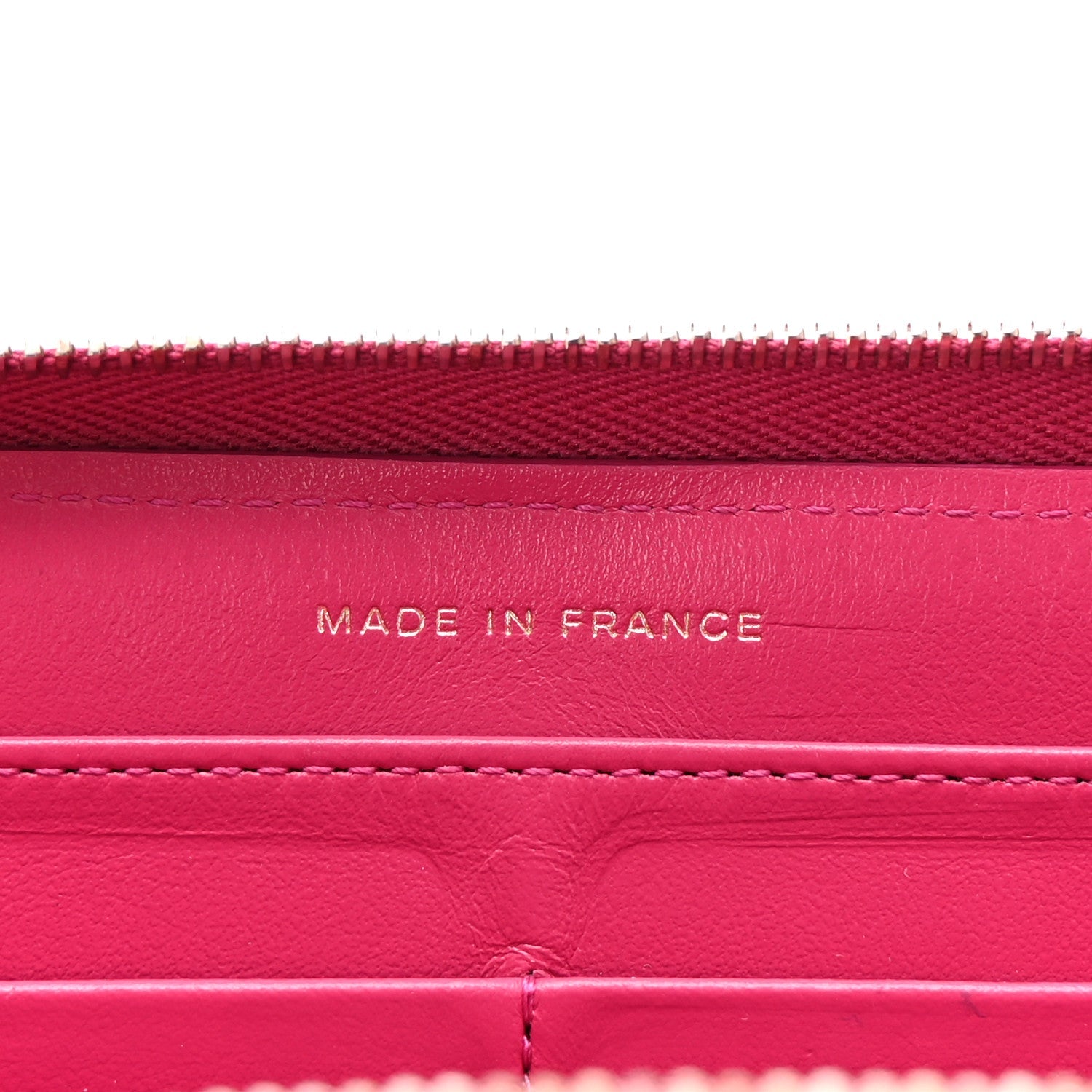 Caviar Quilted Large Gusset Zip Around Wallet Pink