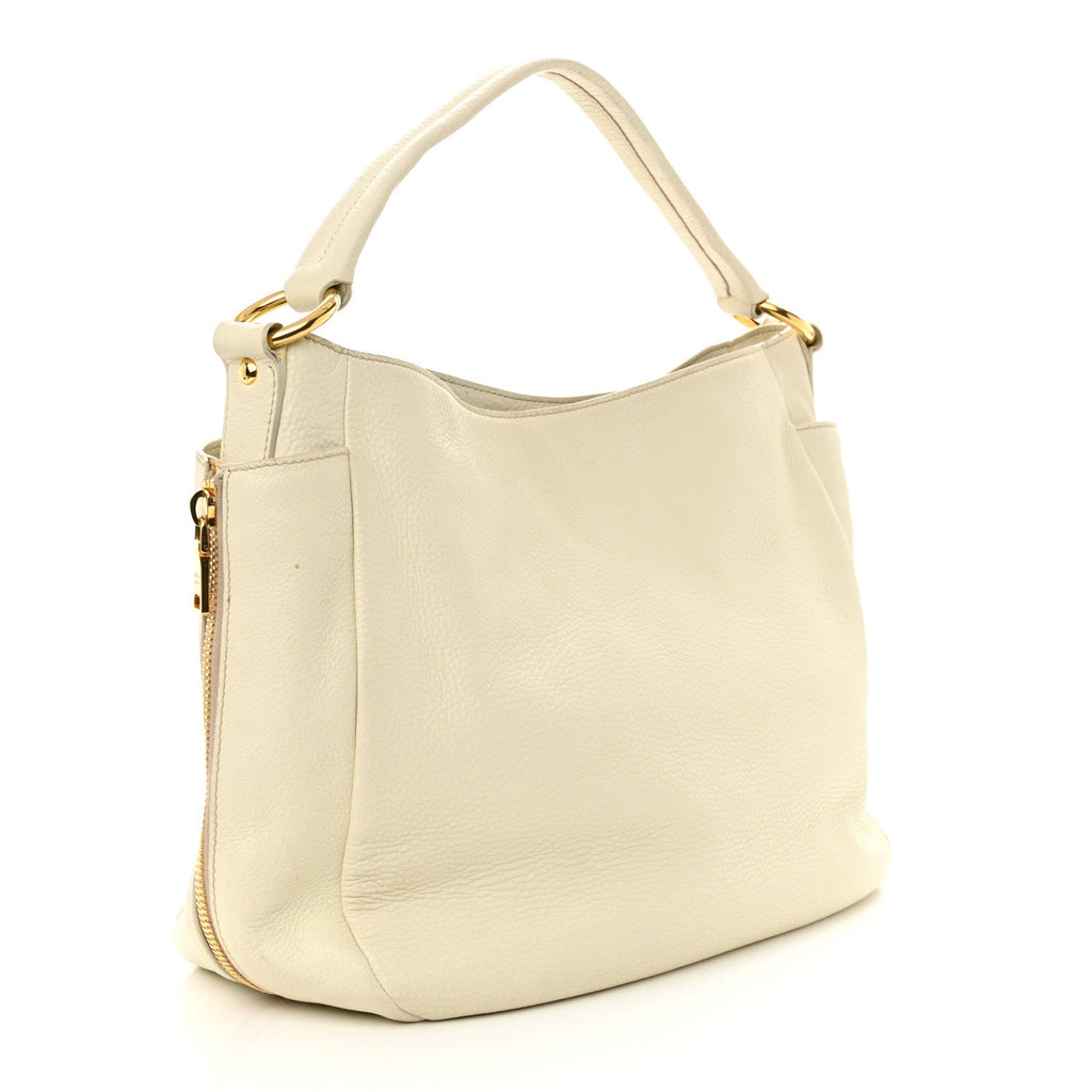 Vitello Daino Side Zip Pocket Hobo Talco